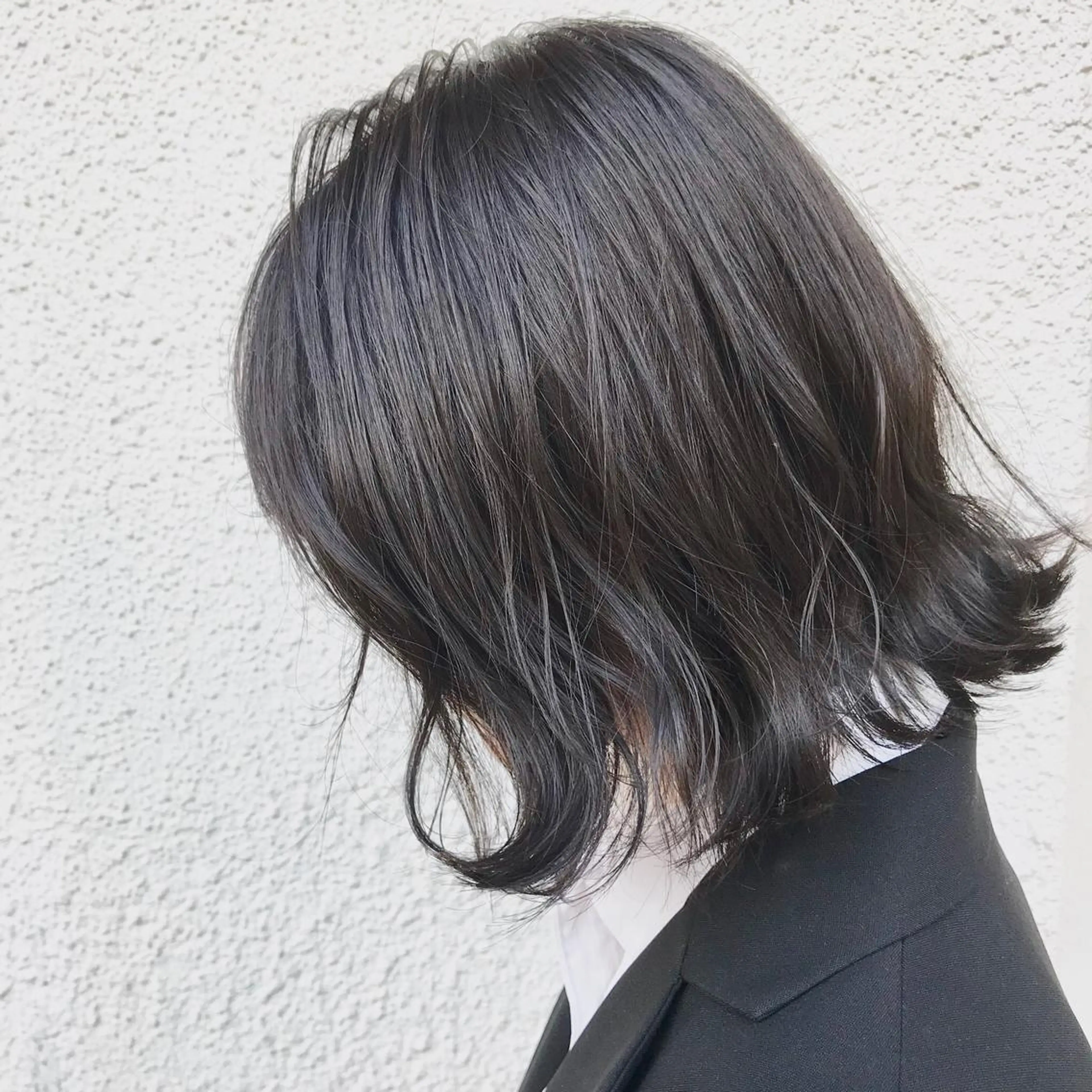 ミディアム カラー パーマ ニュアンスパーマ/ レイヤー/茶屋町のヘアスタイル