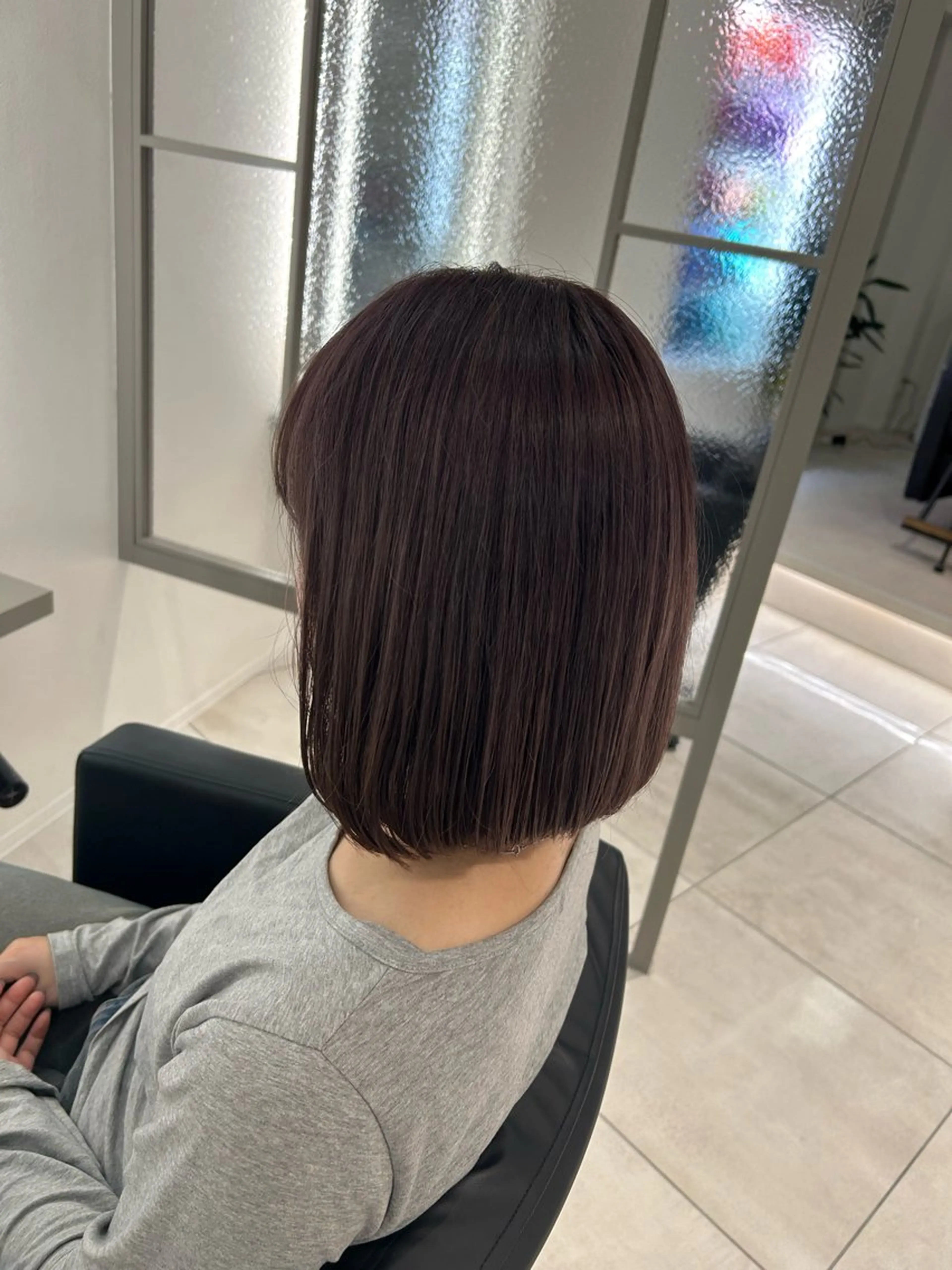 ミディアム カラー ヘアカラー mayu なかもずのヘアスタイル