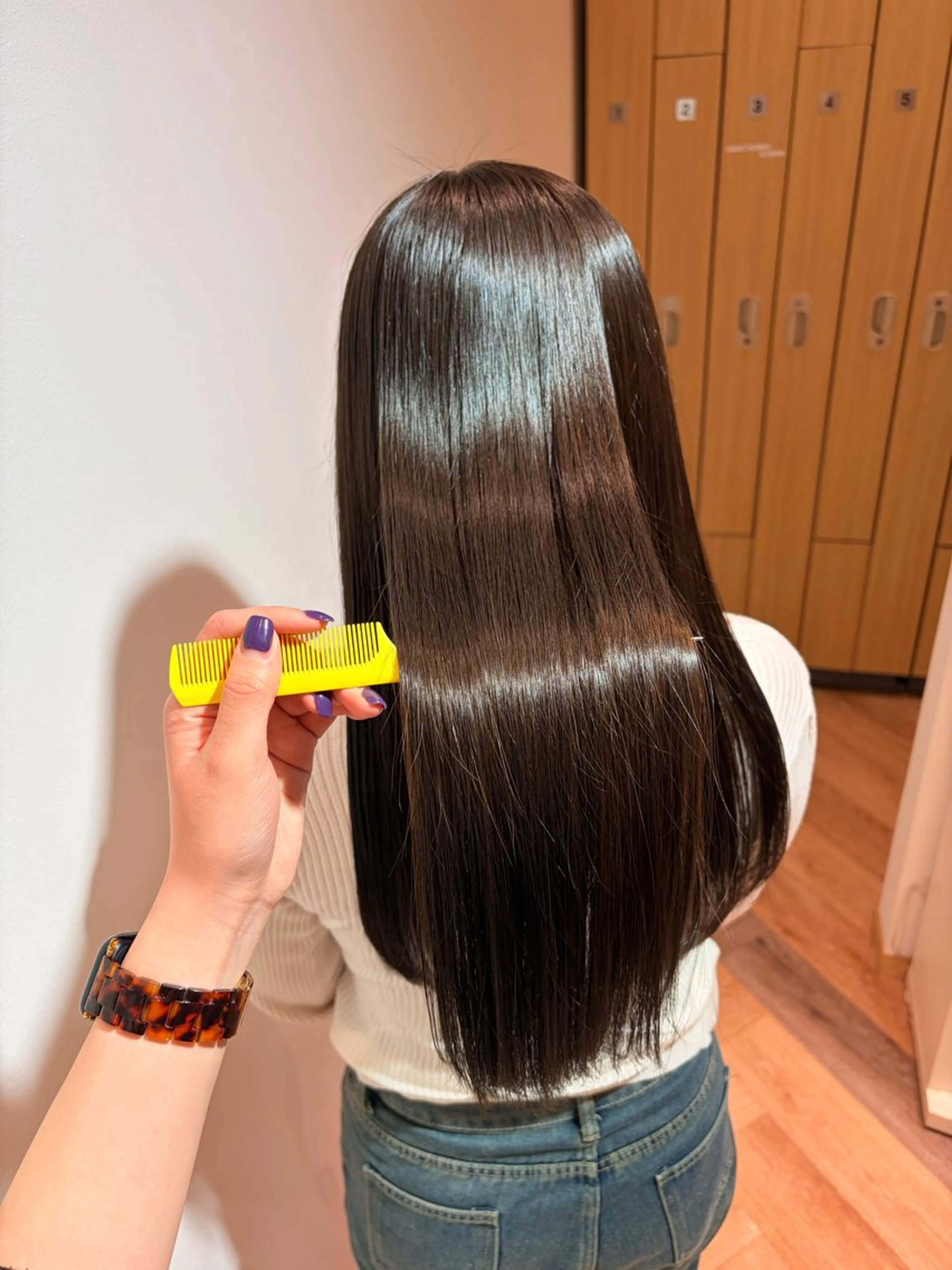 ロング カラー ブラウンカラー ダークブラウン カット ヘアカラー Yamada Ami🪐のヘアスタイル