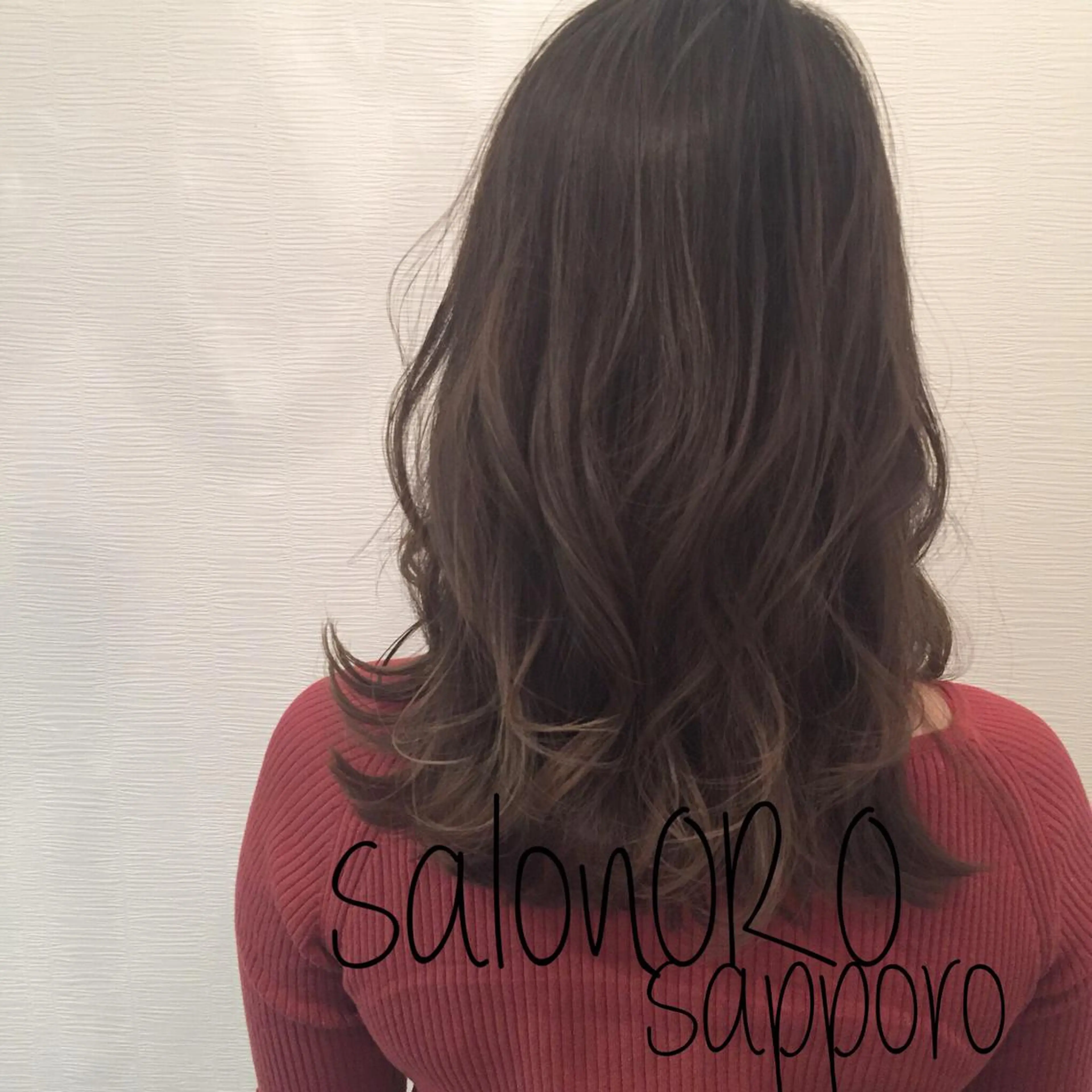 セミロング カラー アディクシーカラー ブラウンカラー ショコラブラウン グラデーションカラー ハイライトカラー カット ヘアカラー トリートメント 池田 真由美のヘアスタイル