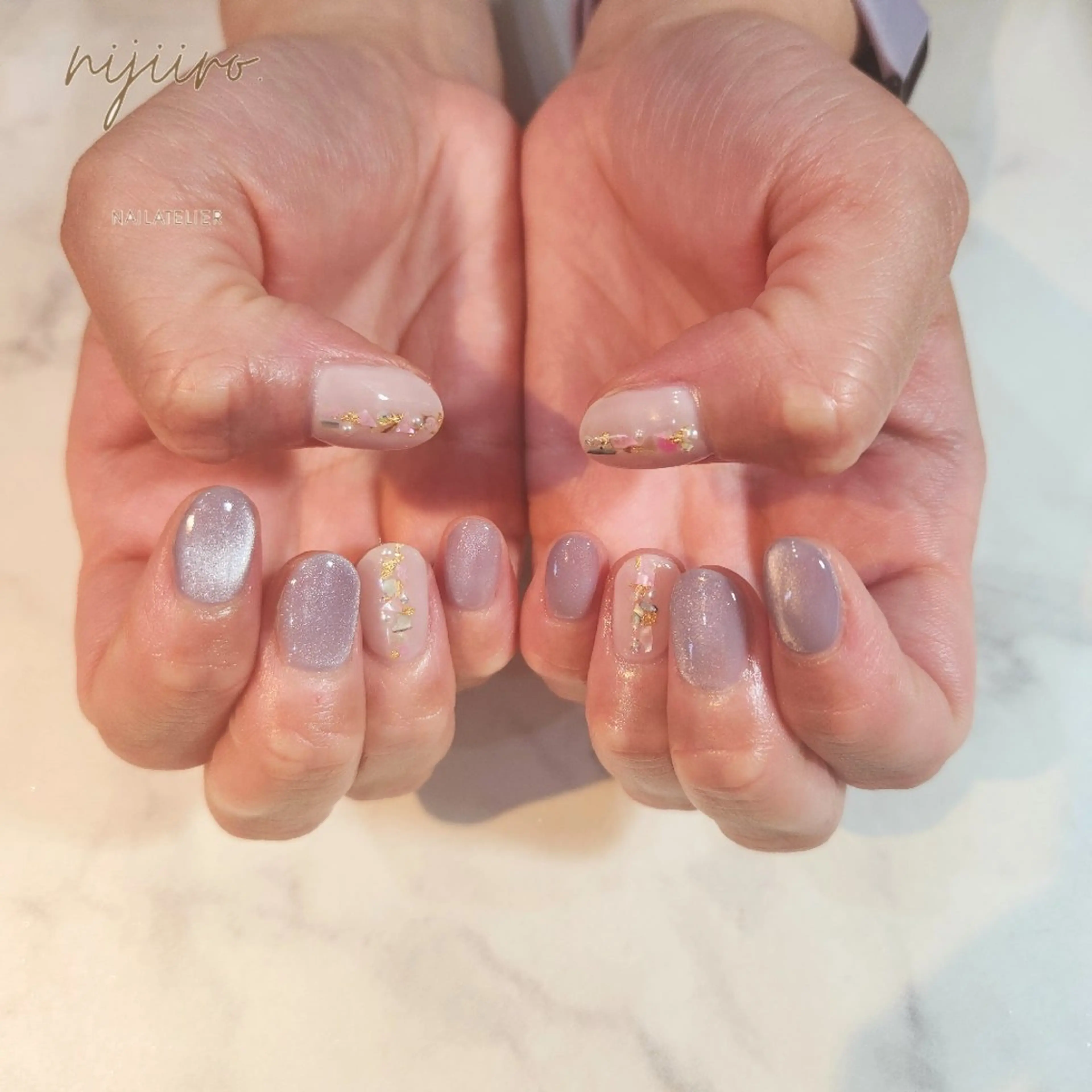 ネイル ハンドネイル nailatelier nijiiro.所属・nijiiro🌈 サトウのネイルデザイン