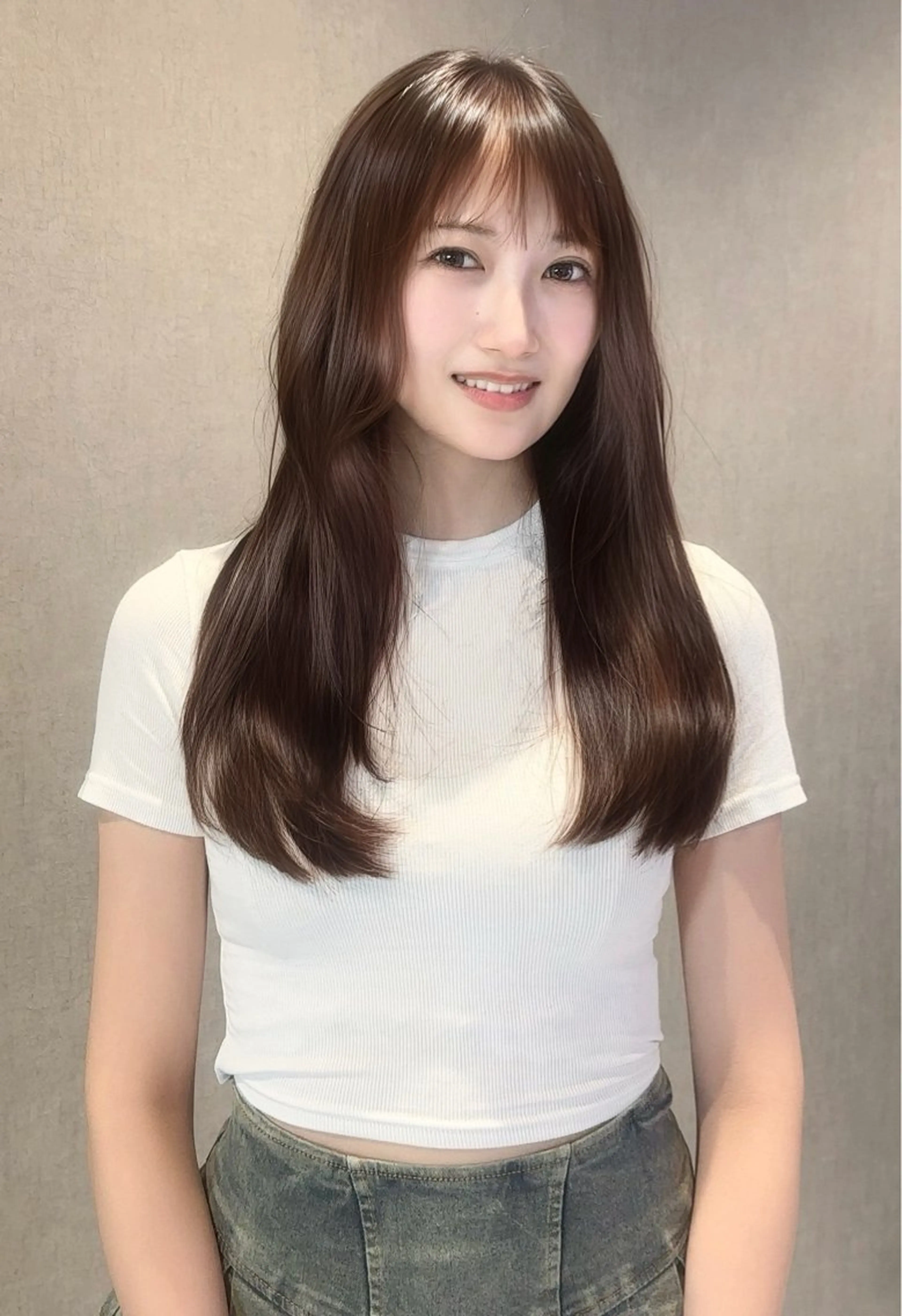 セミロング カット ヘアカラー トリートメント 村井隆仁/上品/ 海外風/栄/矢場町のヘアスタイル