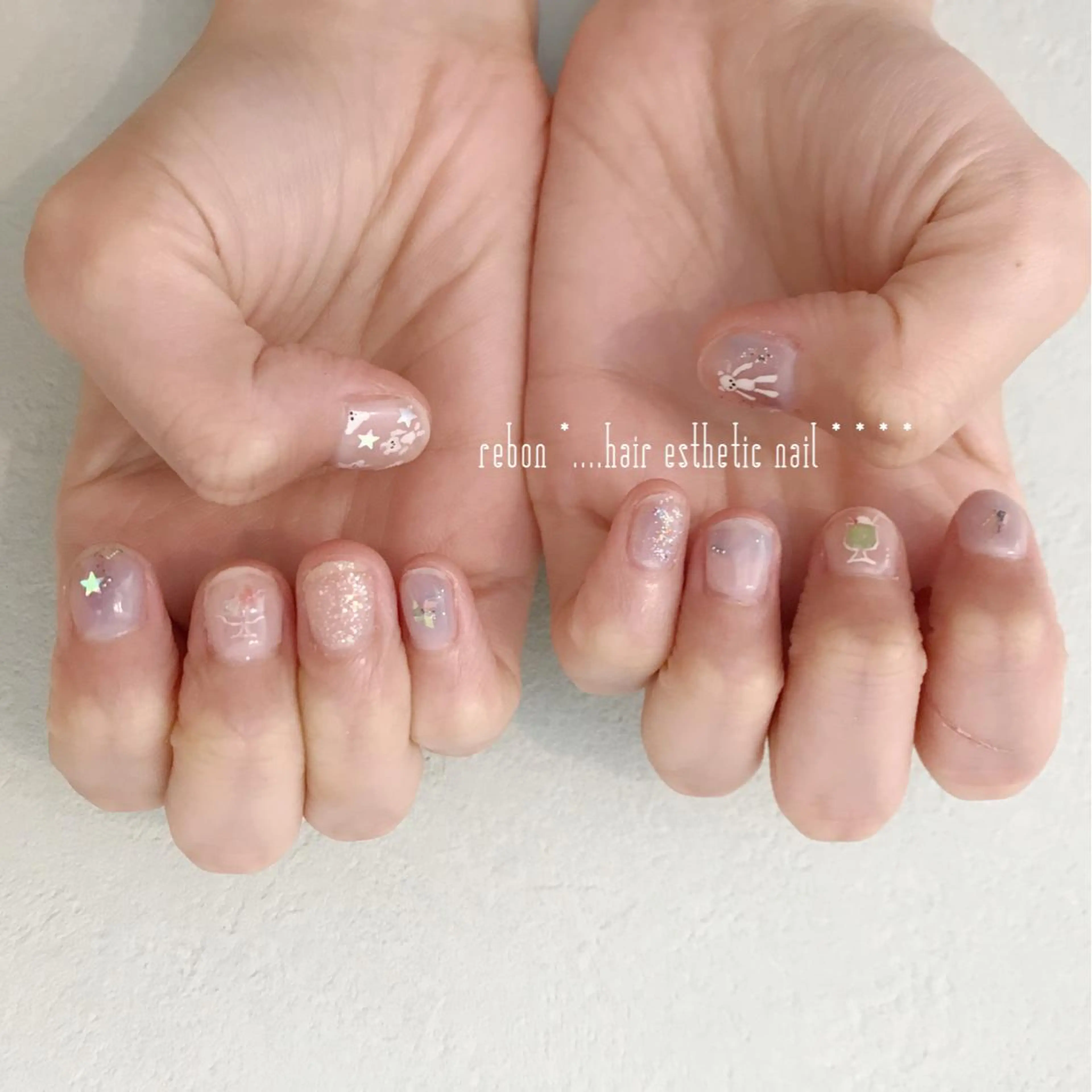 ネイル ハンドネイル フットネイル rebon＊ natsukiのネイルデザイン