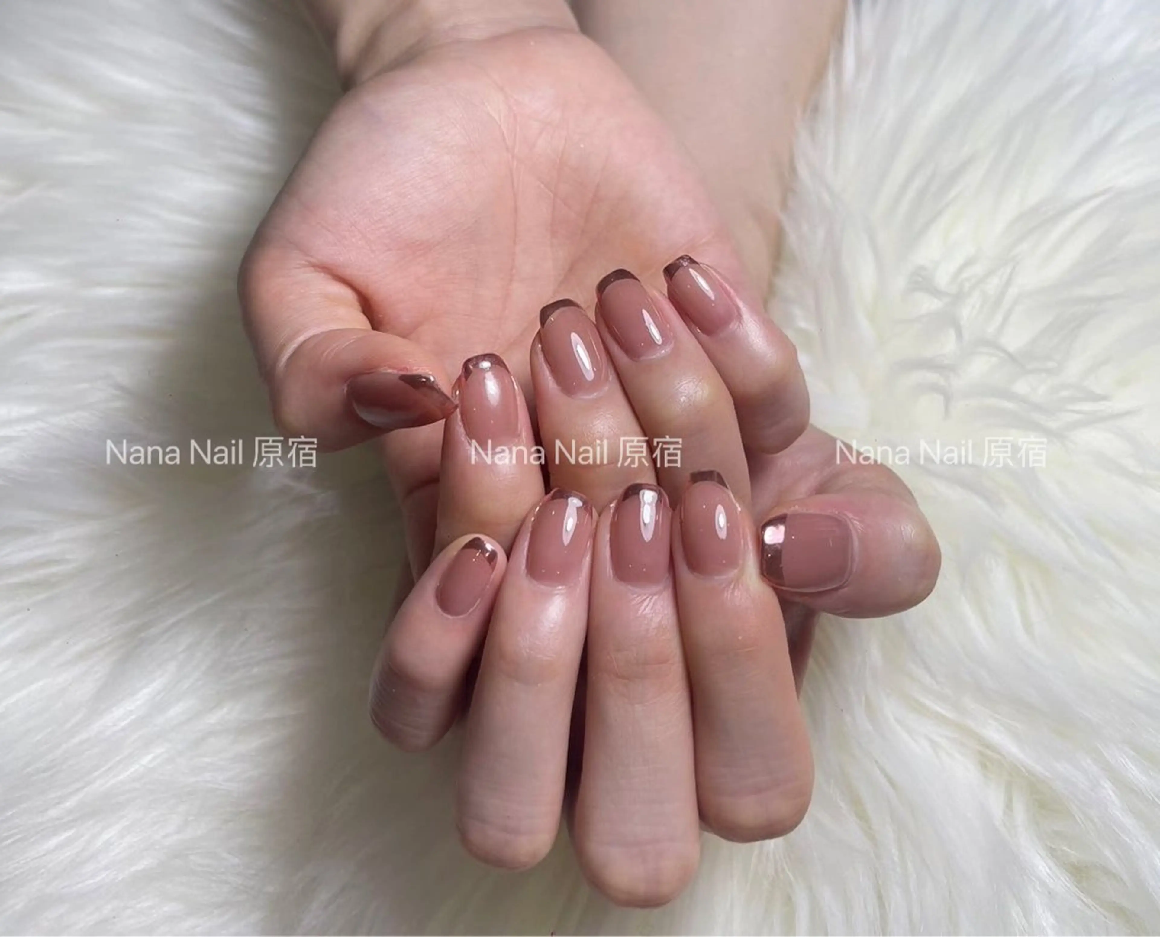 ネイル フレンチネイル ミラーネイル ハンドネイル Unicorn Nail原宿表参道のネイルデザイン