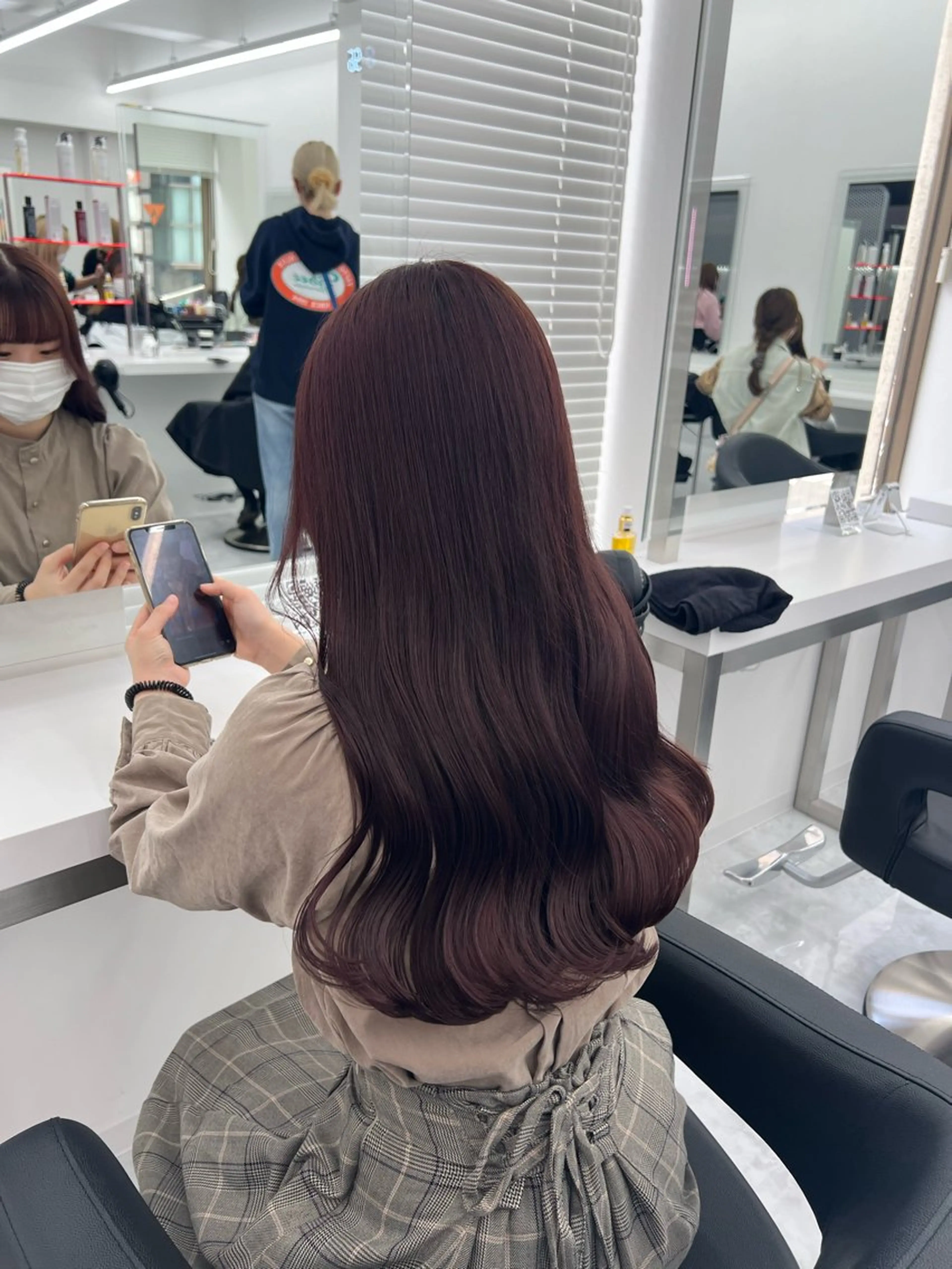 セミロング カラー ヘアアレンジ 💖似合わせカラー レイヤー💖ブリーチのヘアスタイル