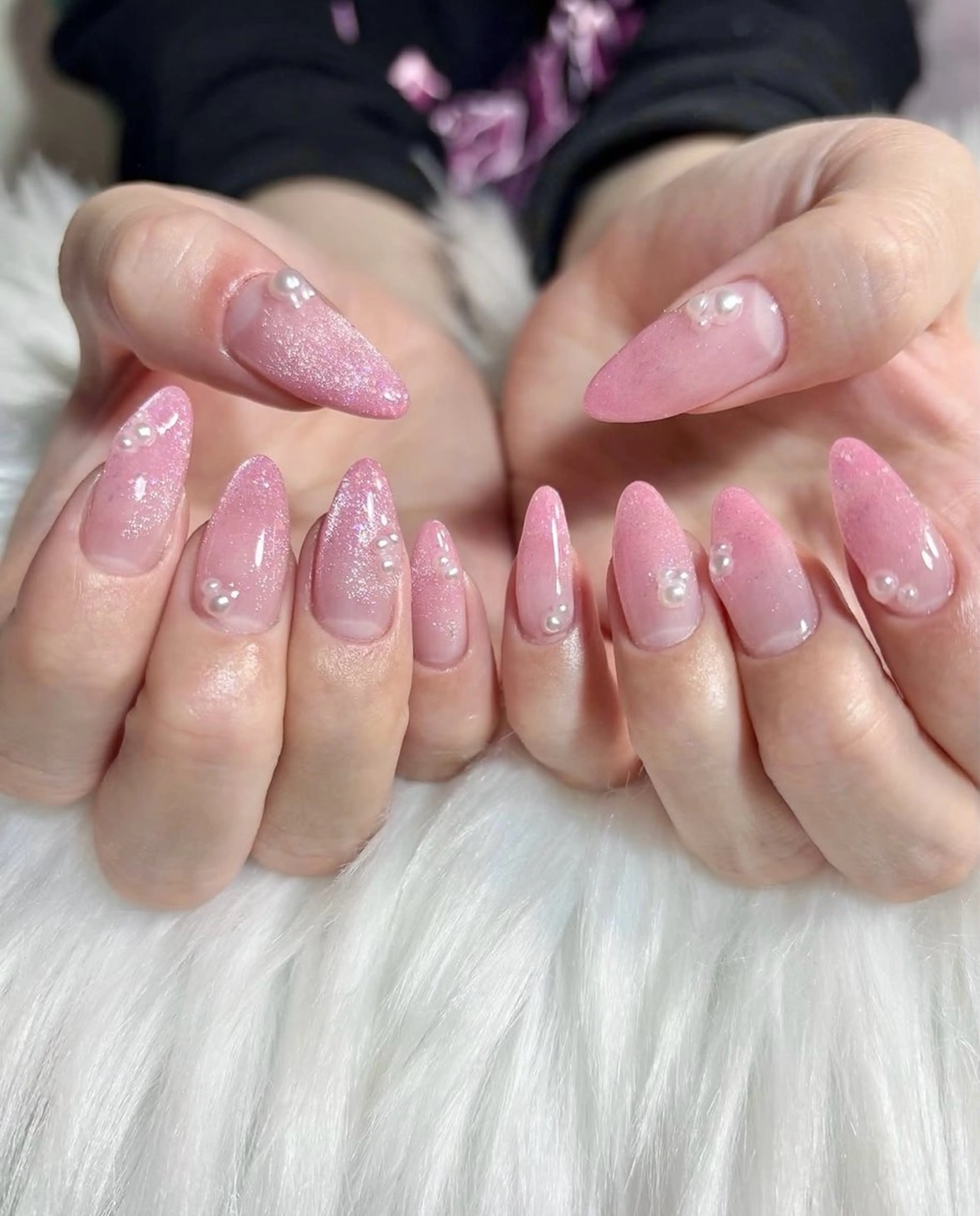 ネイル グラデーション マグネットネイル ハンドネイル haacnails（ハーシーネイル）所属・haac nailsのネイルデザイン