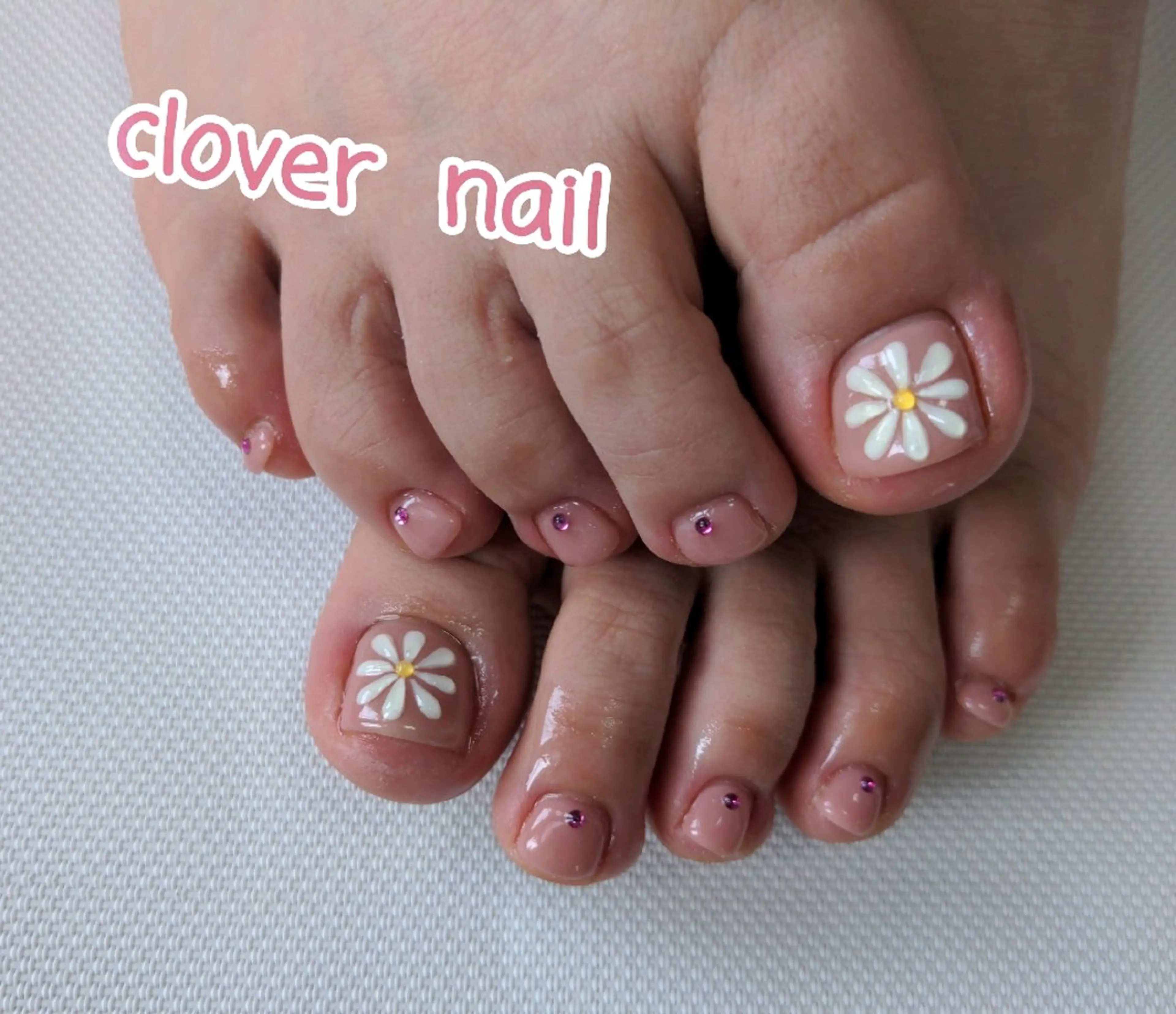 ネイル フラワーネイル フットネイル clover nailのネイルデザイン