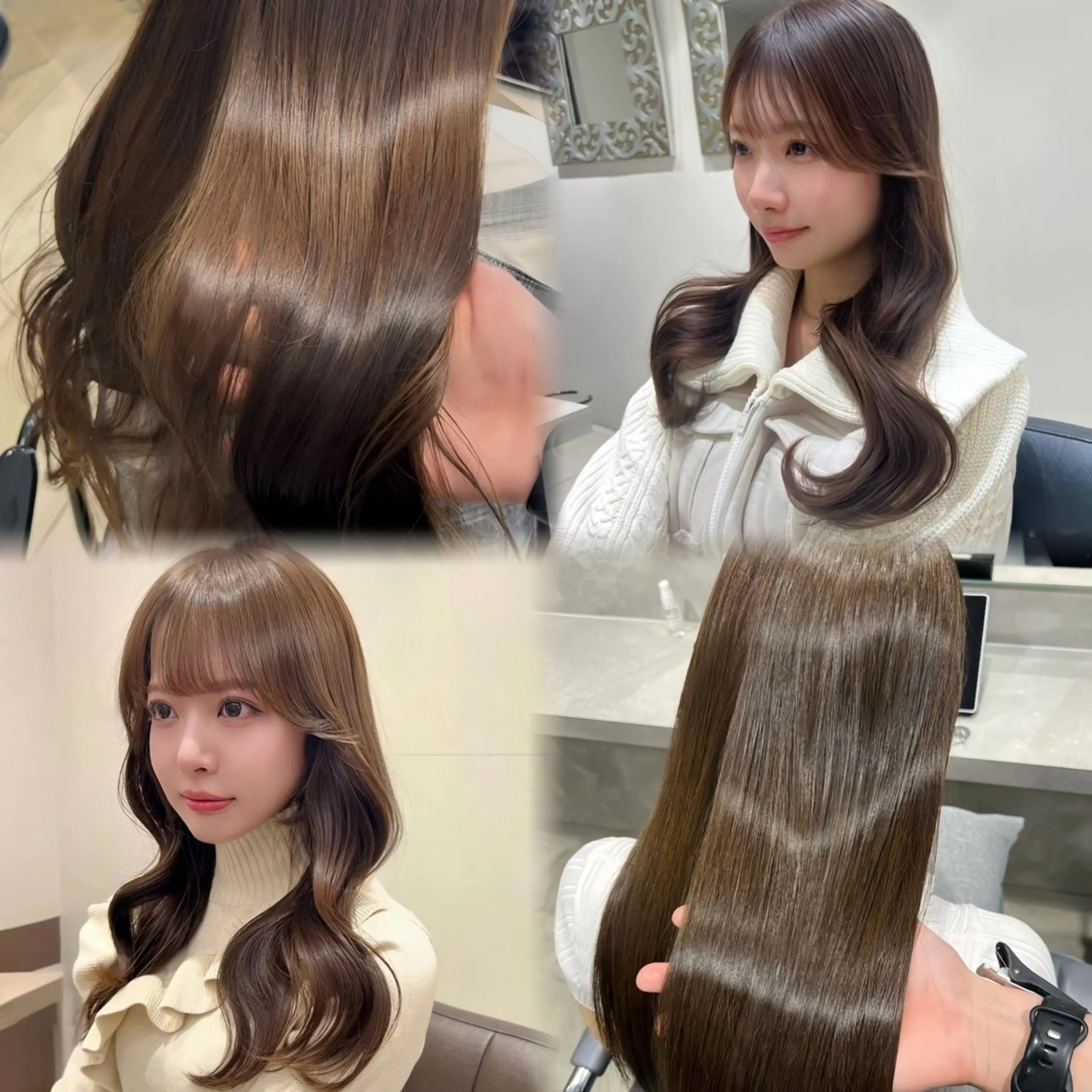 ロング カラー ブリーチ ハイトーンカラー ブリーチなしカラー ヘアカラー トリートメント 艶髪×盛れる顔まわり 🫧新宿/SHOKIのヘアスタイル