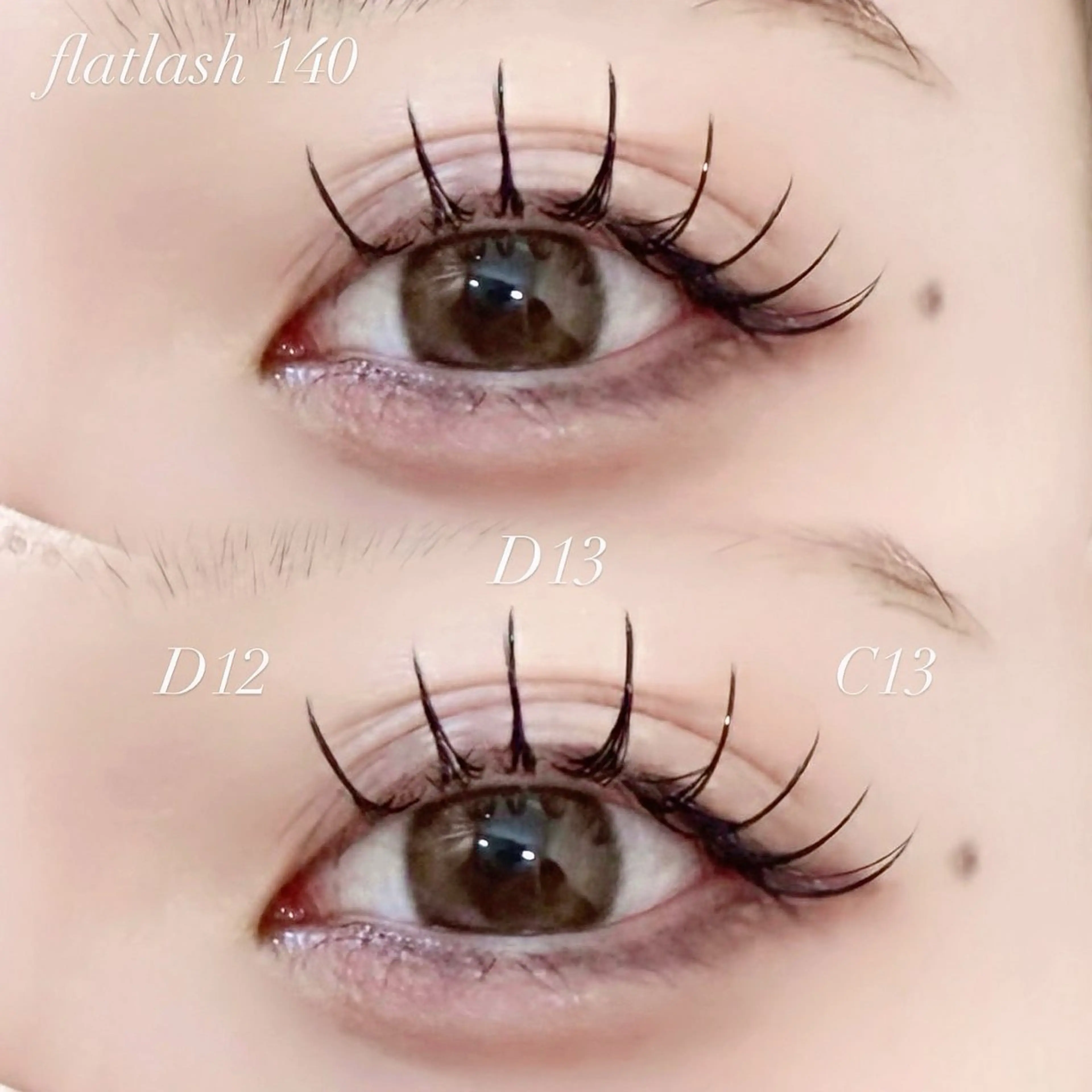 マツエク・マツパ 束感まつ毛 フラットラッシュ iLa / Amina🌙♡の眉毛・アイブロウイメージ