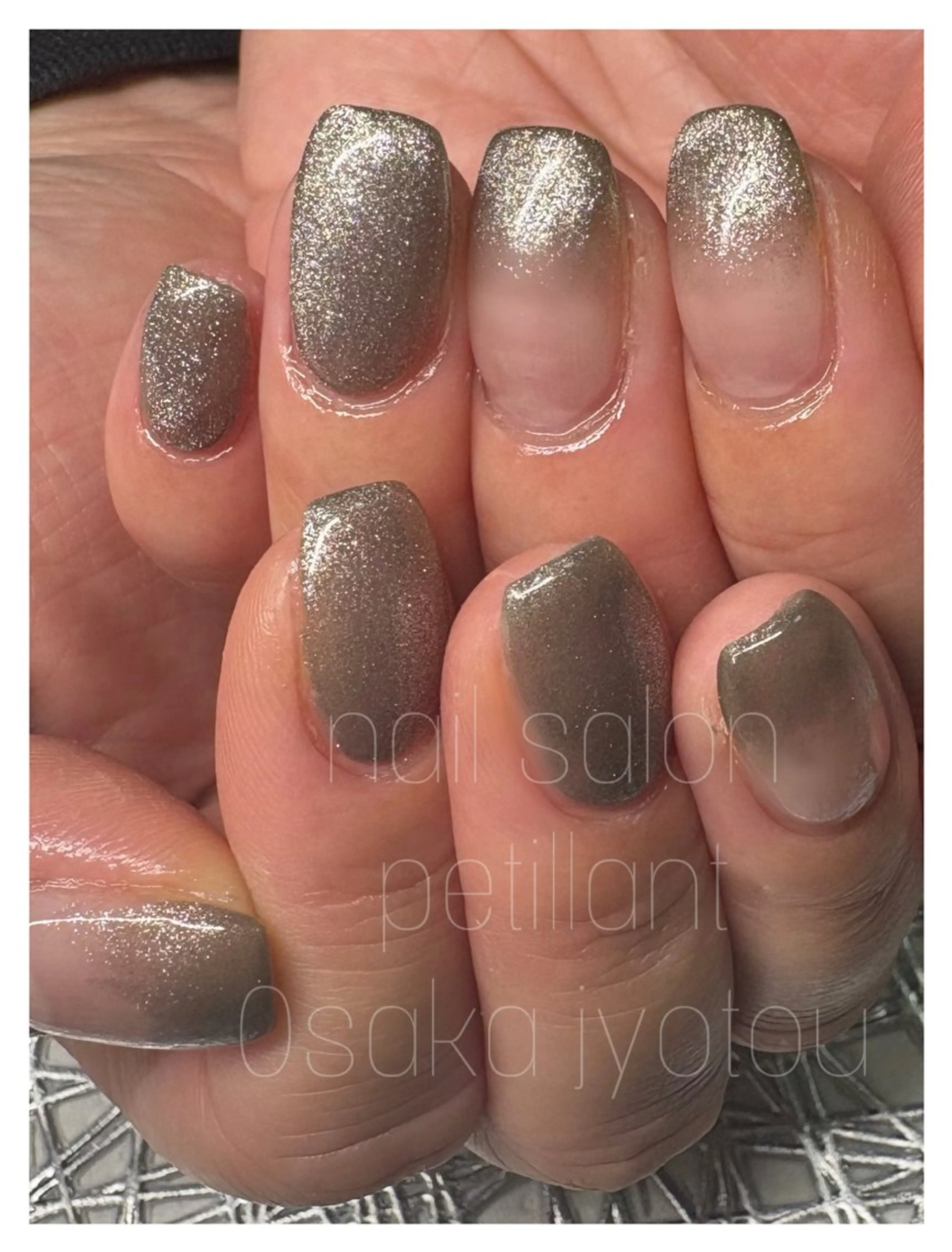 ネイル アートネイル マグネットネイル nail salon petillantのネイルデザイン