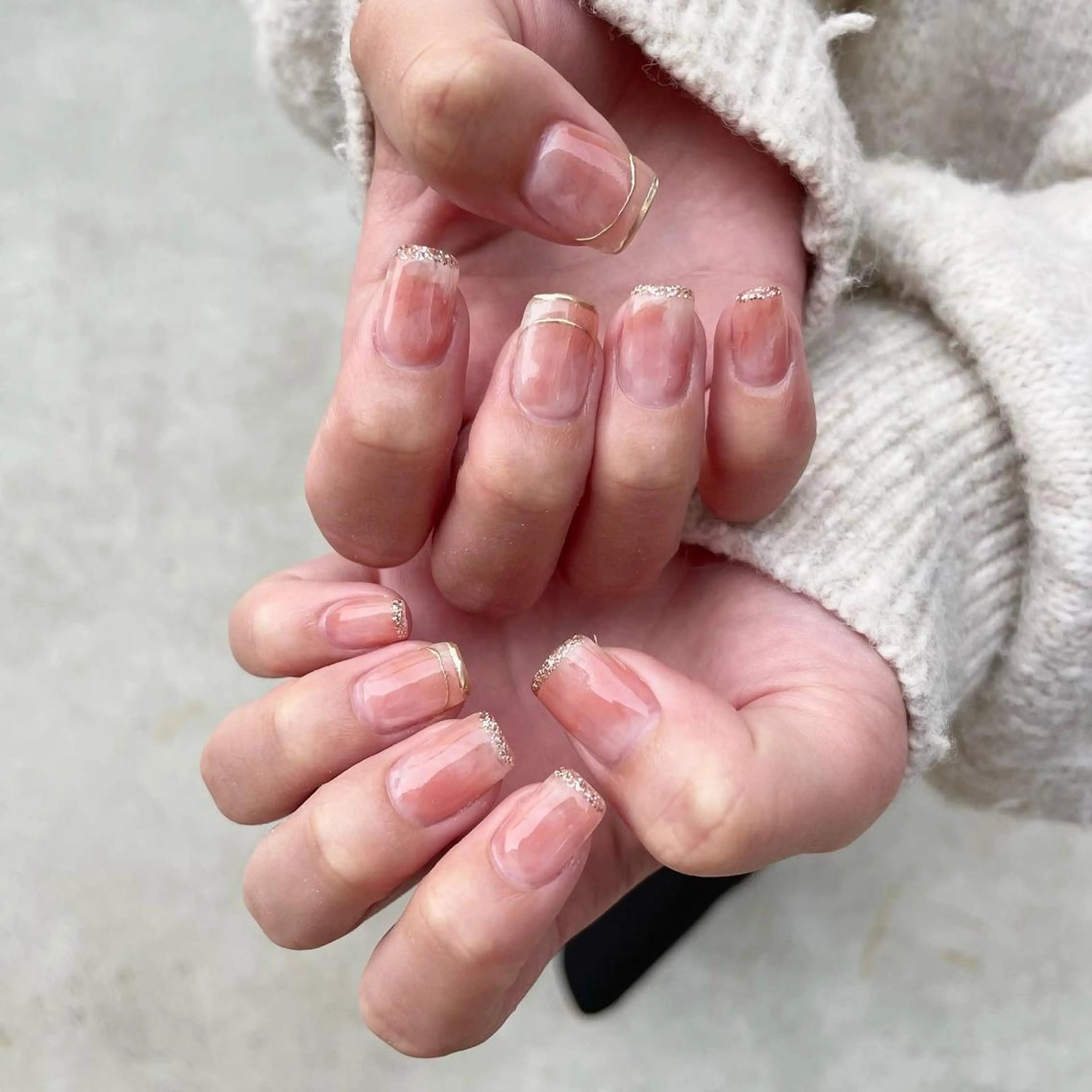 ネイル ハンドネイル Sea  nail by emaのネイルデザイン