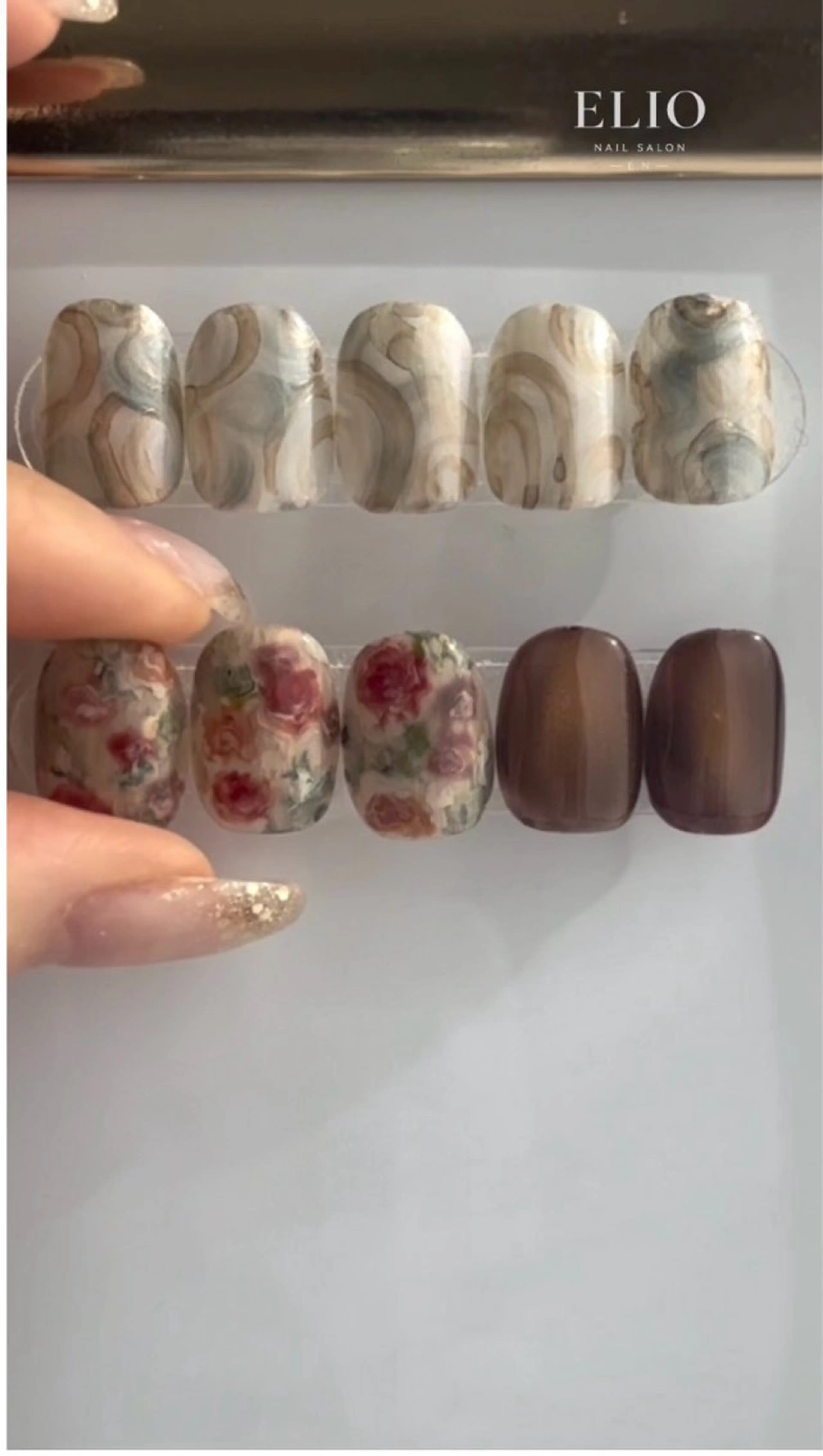 ネイル フラワーネイル ハンドネイル Elio所属・Elio 国泰寺のネイルデザイン