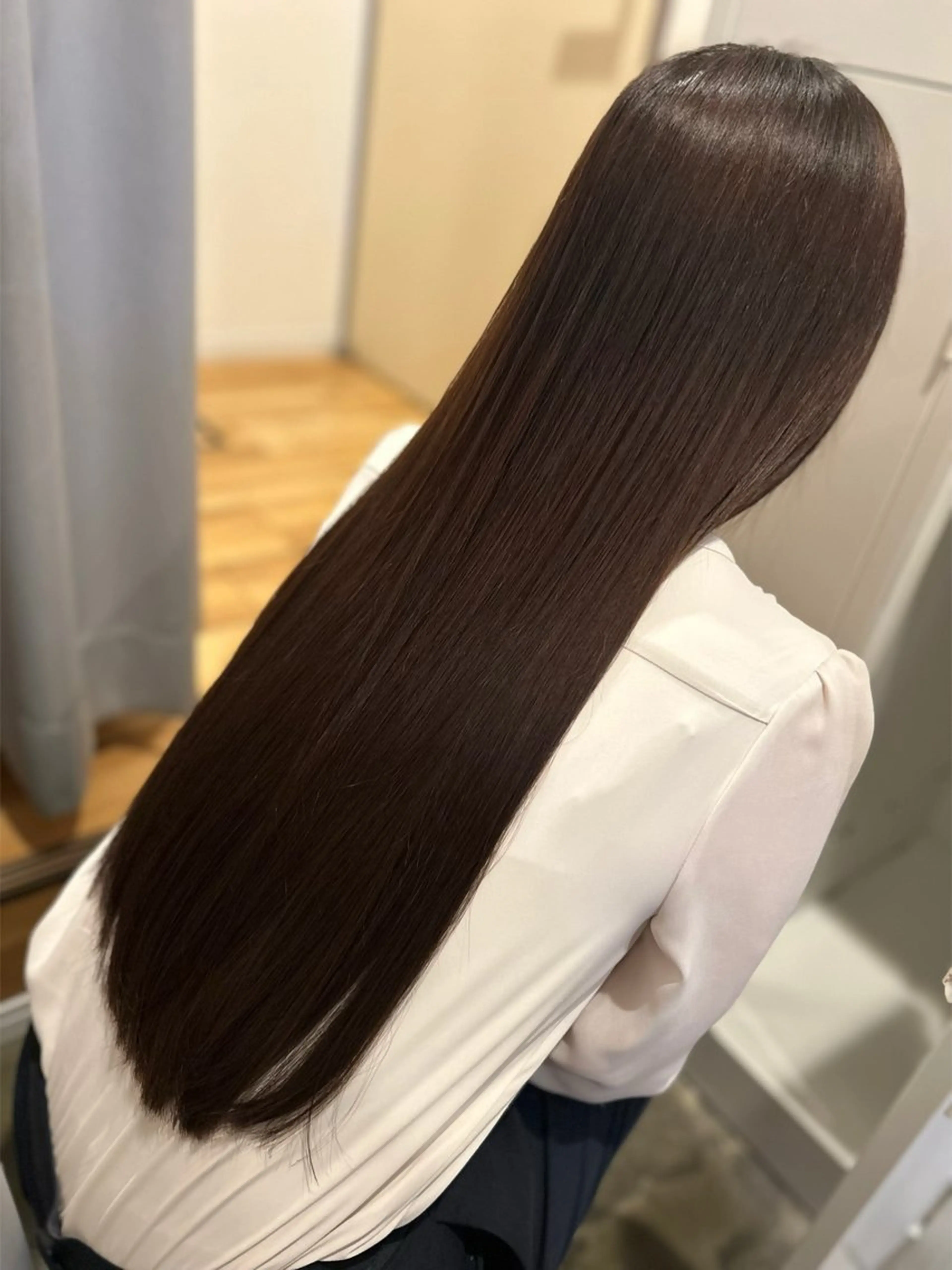 ロング カット 縮毛矯正 縮毛矯正／レイヤー／ 🩵mizukiのヘアスタイル