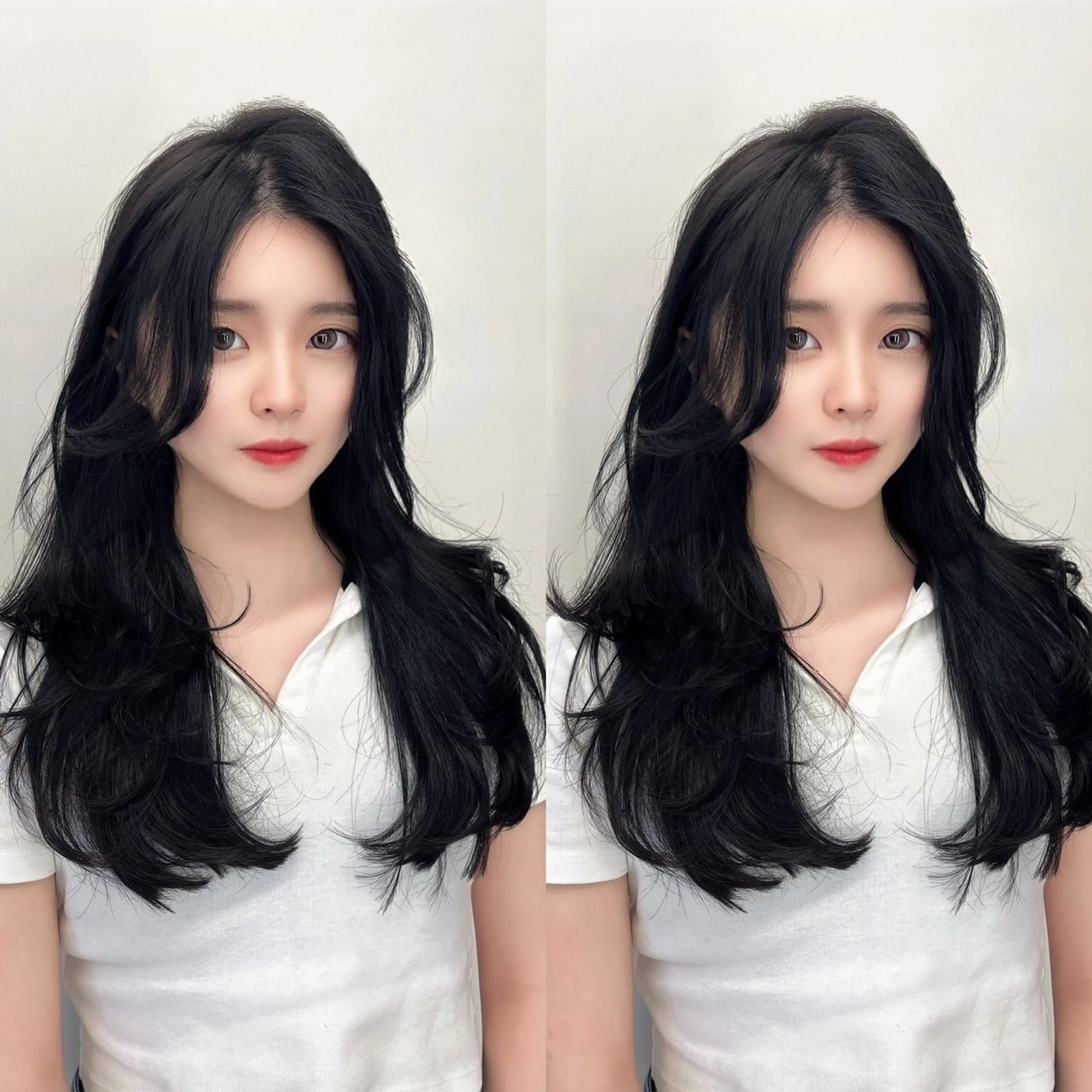 ロング カラー レイヤー/髪質改善 /透け感カラー/艶髪のヘアスタイル