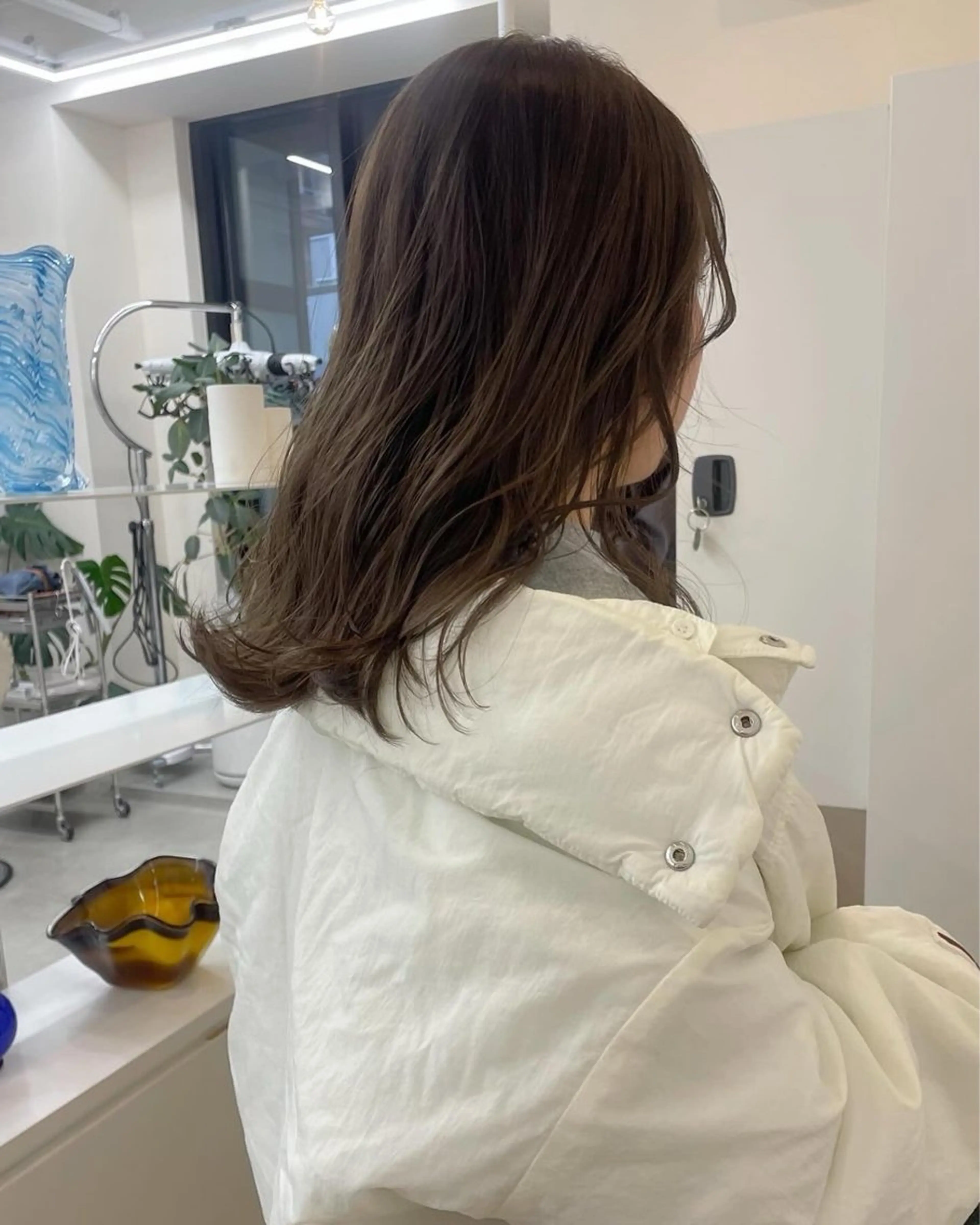 セミロング ヘアカラー ボブカットモデル/パ ーマ/harunaのヘアスタイル