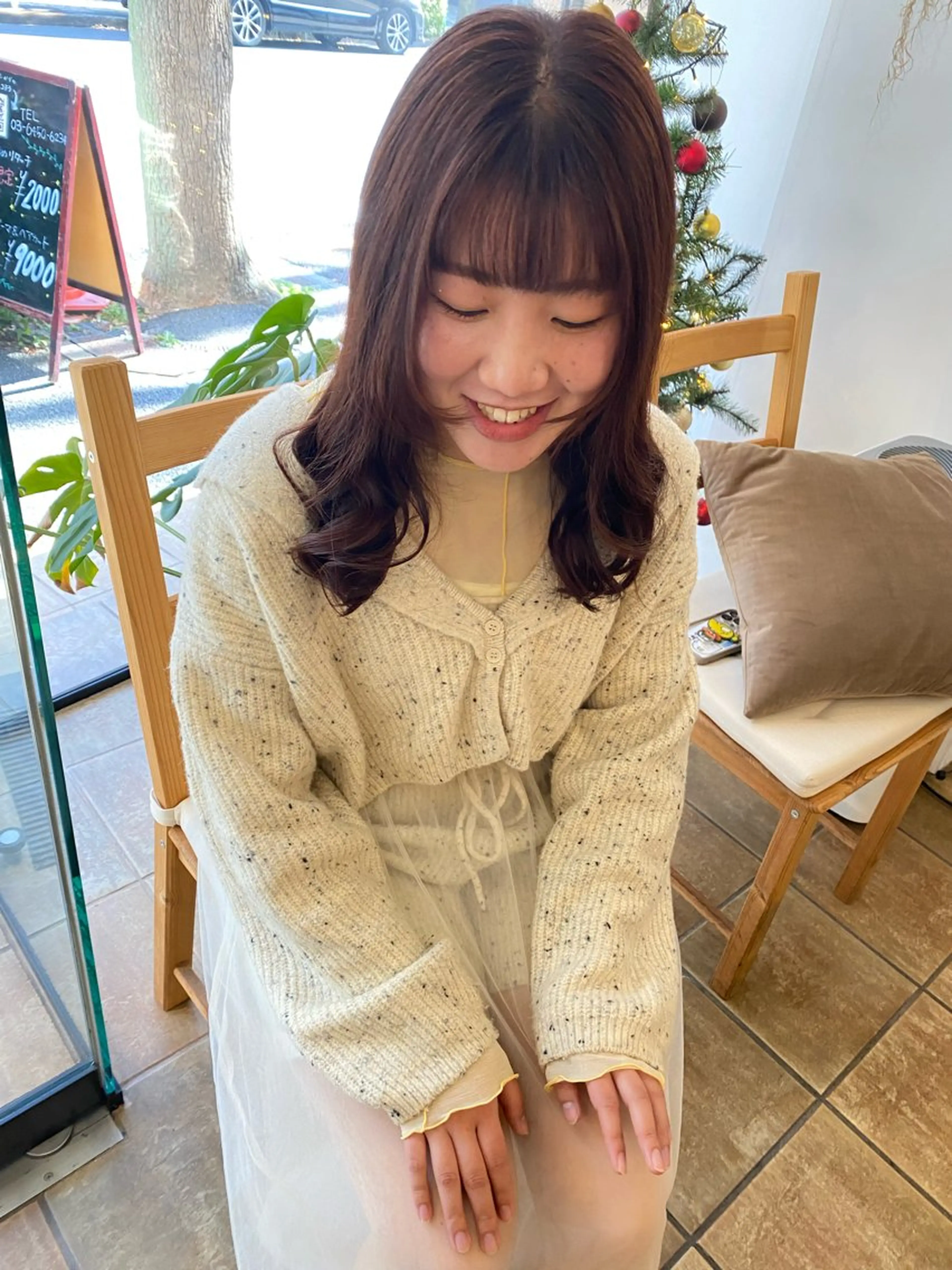 セミロング カラー ブリーチ特化🌺★ あや🌵のヘアスタイル