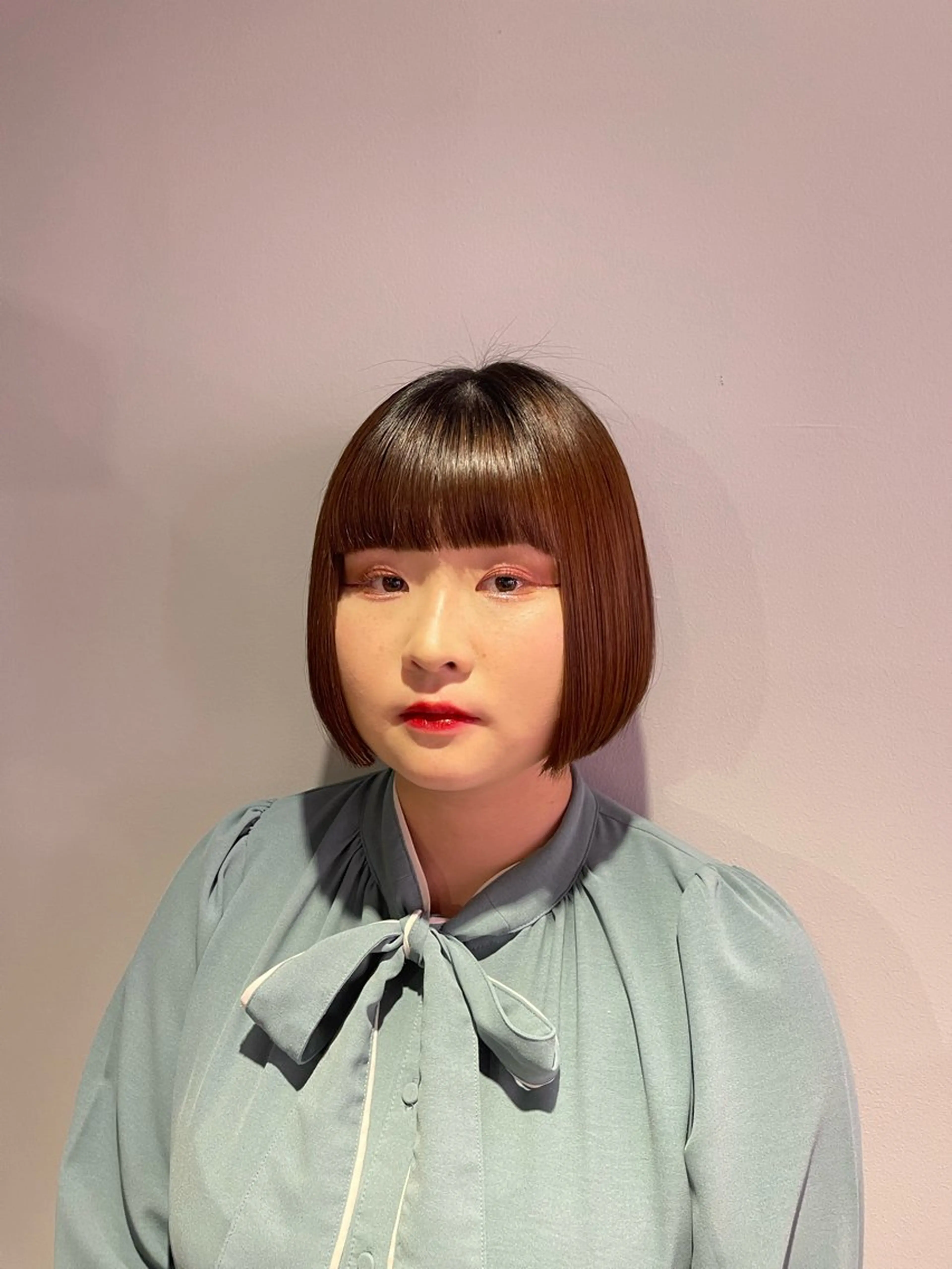 ショート カット 縮毛矯正 SERINA/ウルフ 、デザインカラーのヘアスタイル