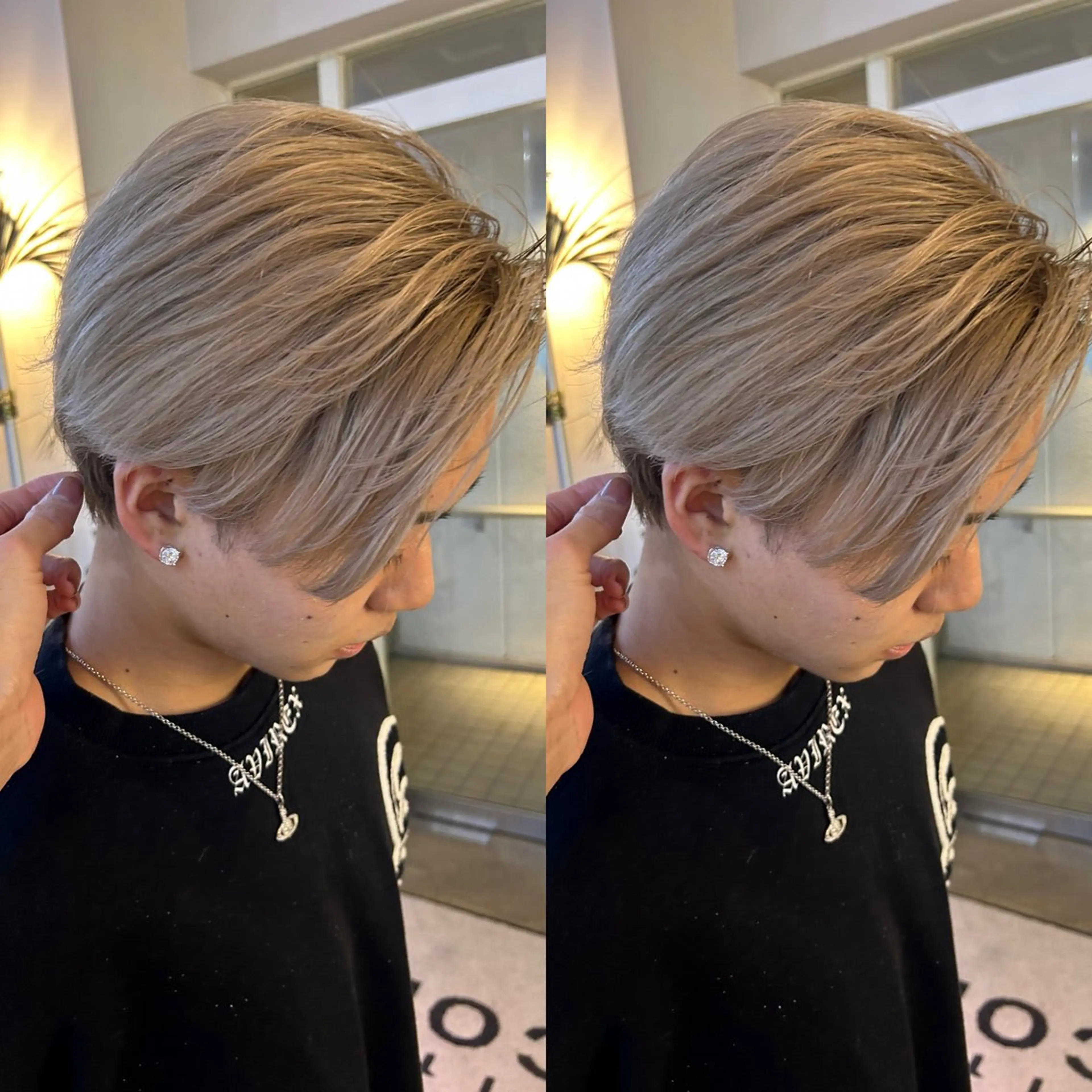 ショート カラー メンズ カット ヘアカラー トリートメント yoriダブルカラー 代表すがわらのヘアスタイル