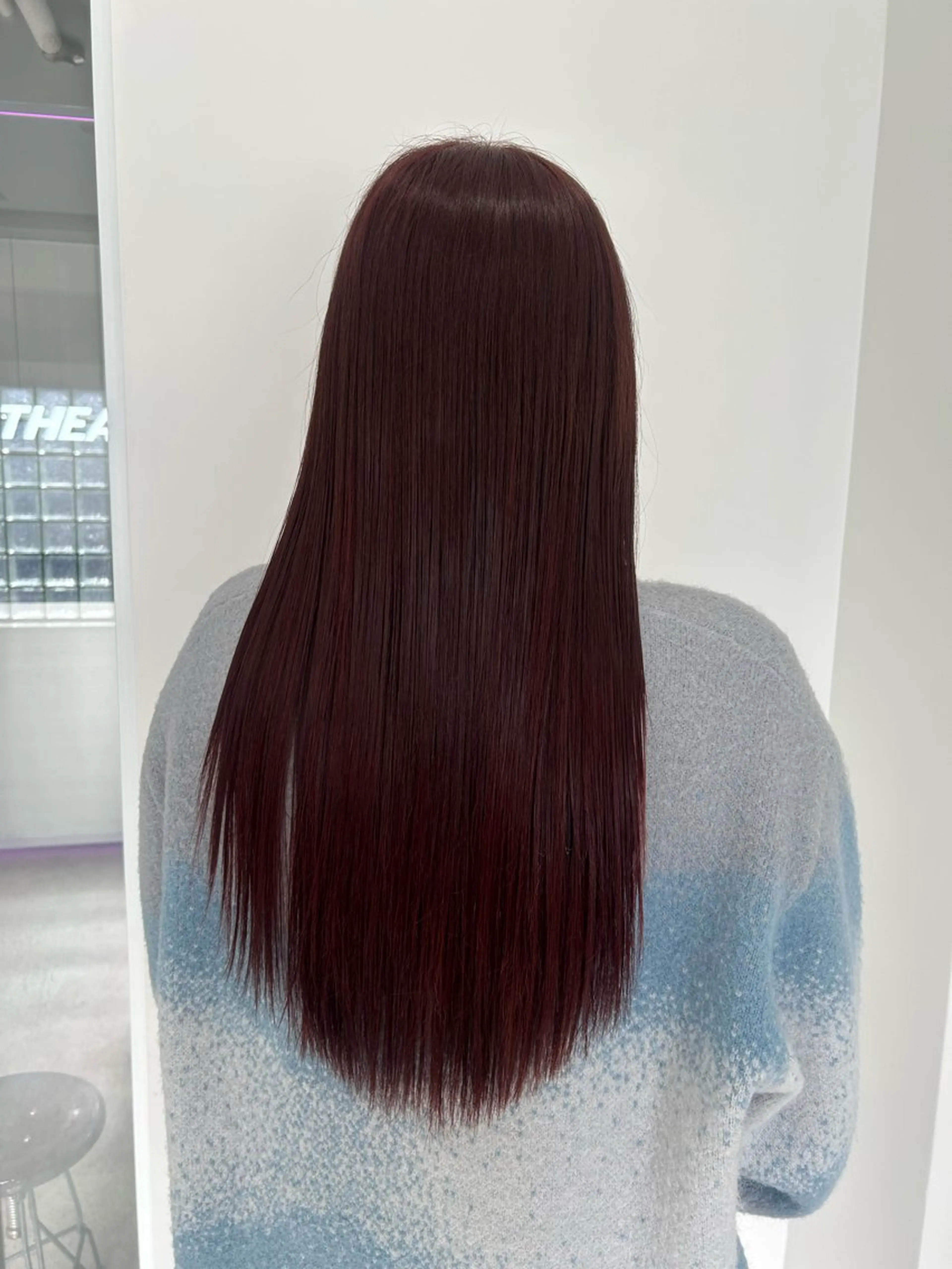 ロング カラー カット 縮毛矯正 愛結 暖色カラー🎀🩰のヘアスタイル