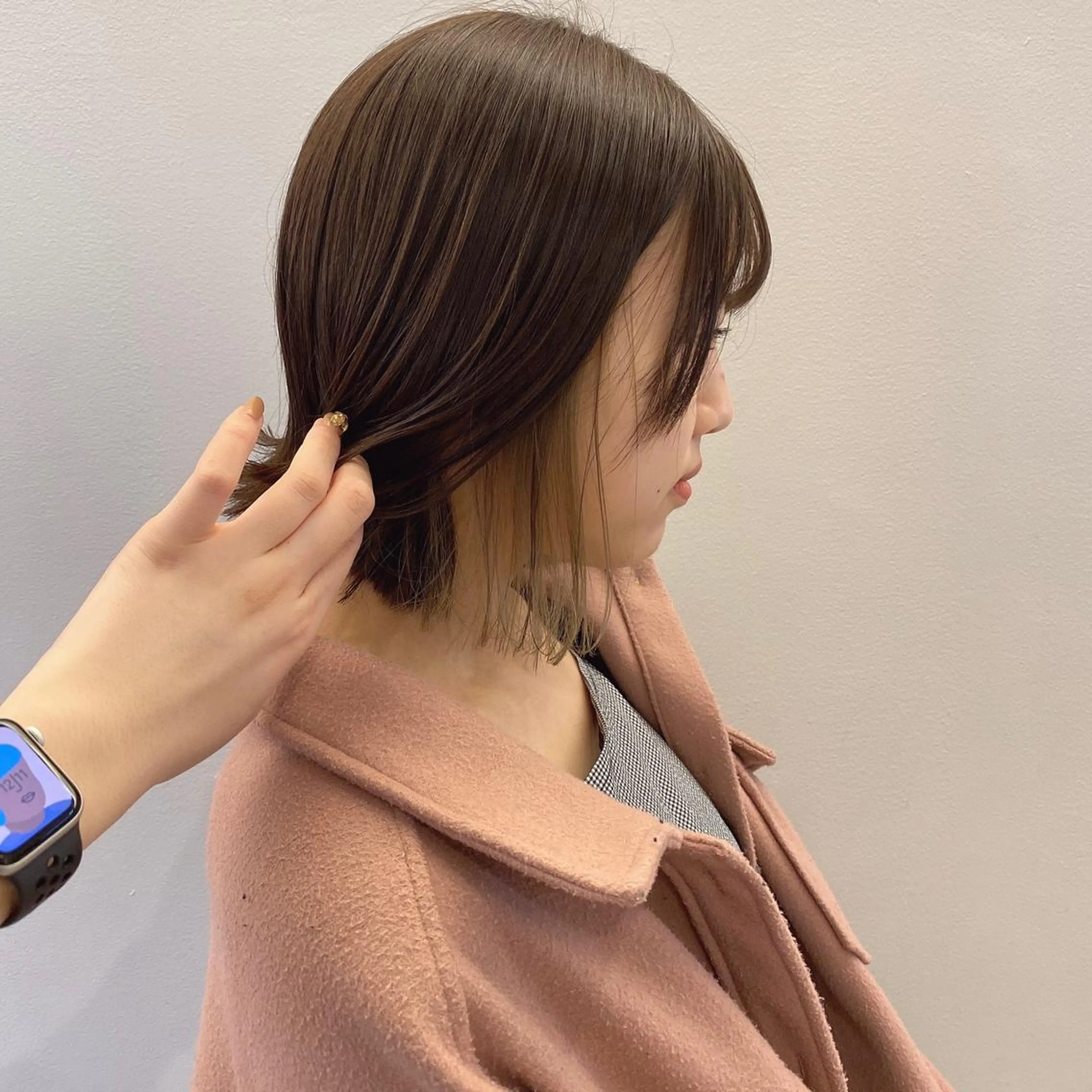 ショート 顔周りデザイン/ ママ美容師/濱ほのかのヘアスタイル