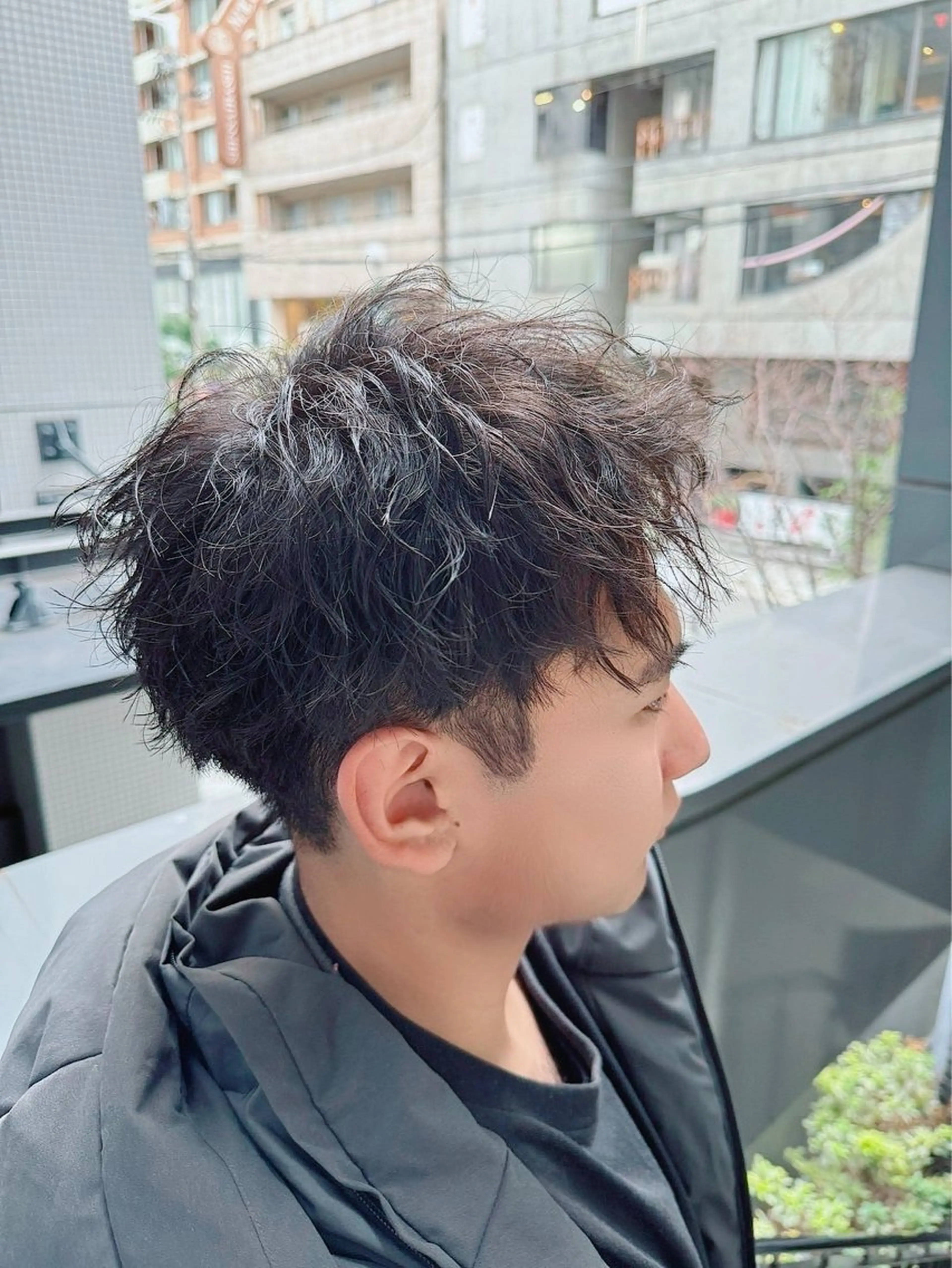 パーマ メンズ カット パーマ 河野 悠のヘアスタイル