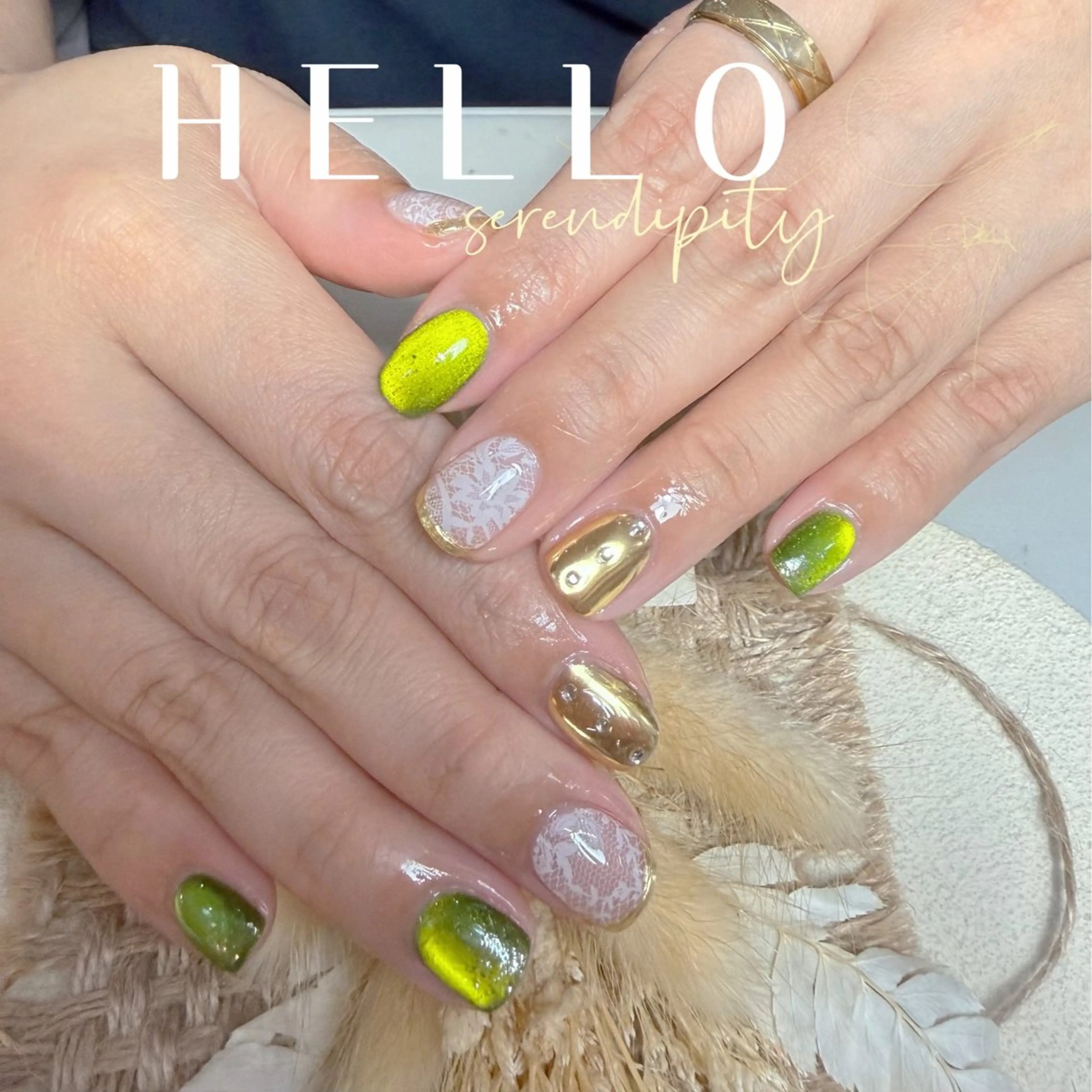 ネイル ハンドネイル AngelChris ビューティーサロン琳のネイルデザイン
