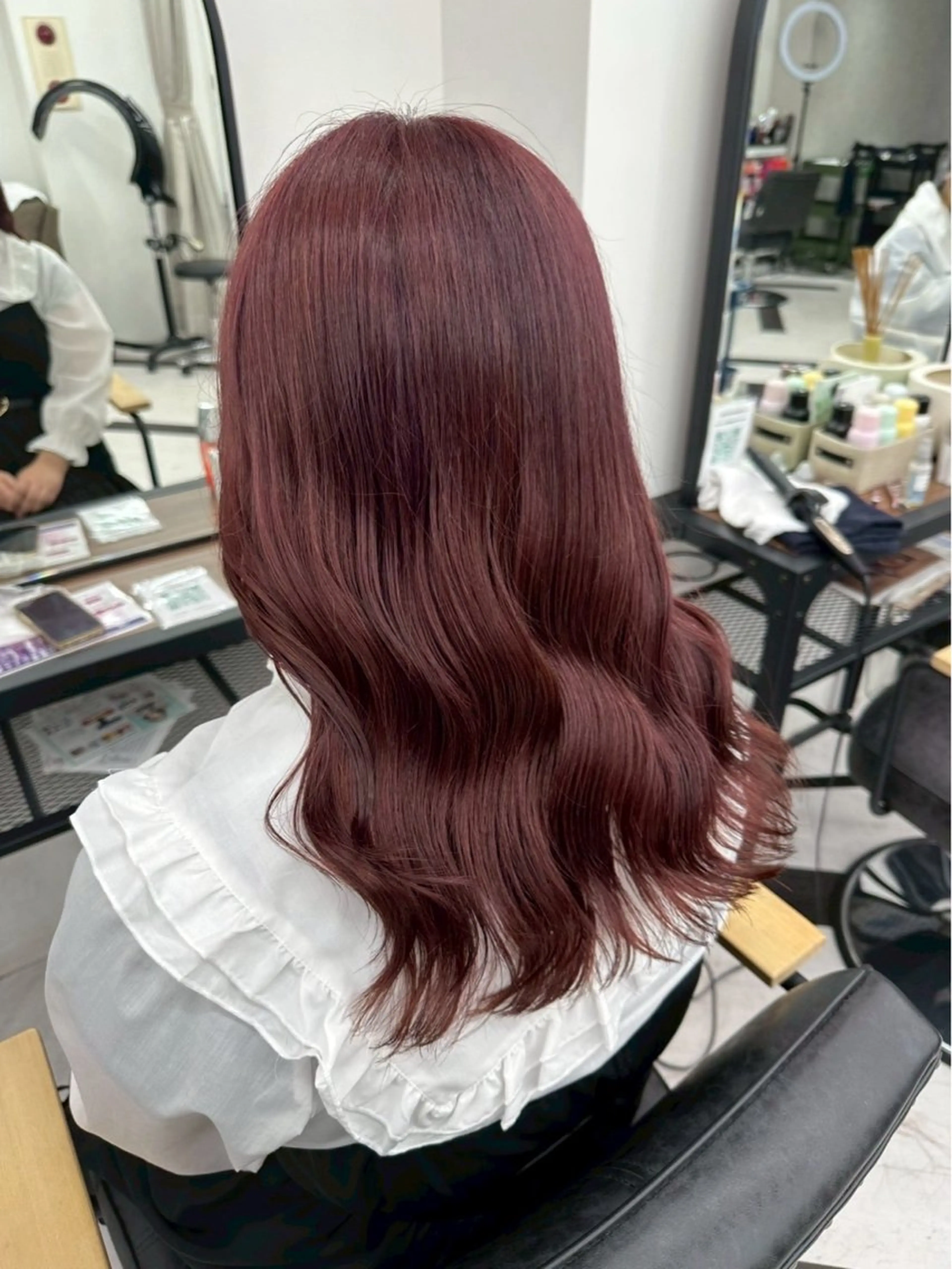 セミロング ヘアカラー トリートメント himari💜 ハイトーンカラーのヘアスタイル
