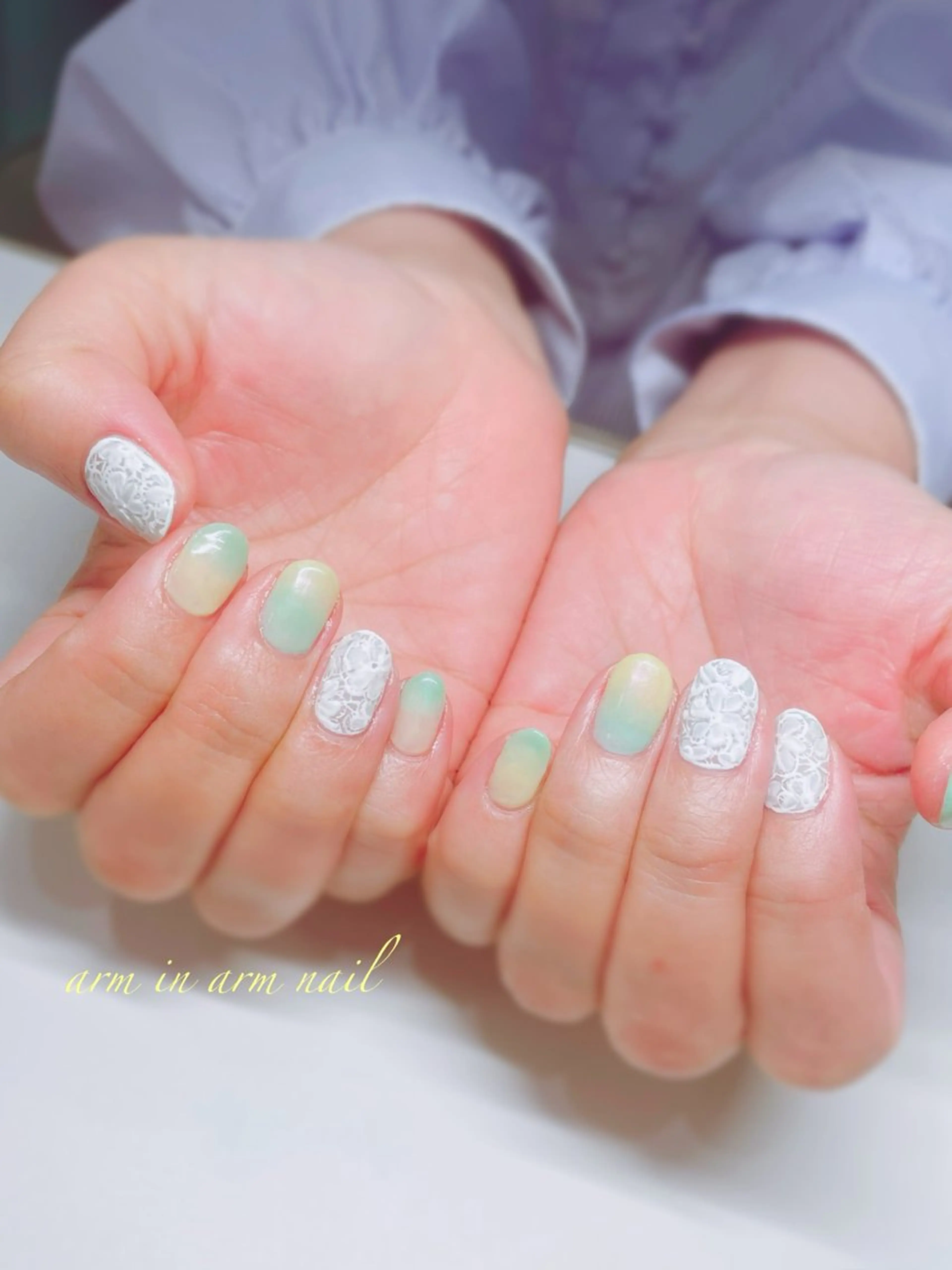 ネイル arm in arm ︎✿Yamamotoのマツエク・マツパデザイン