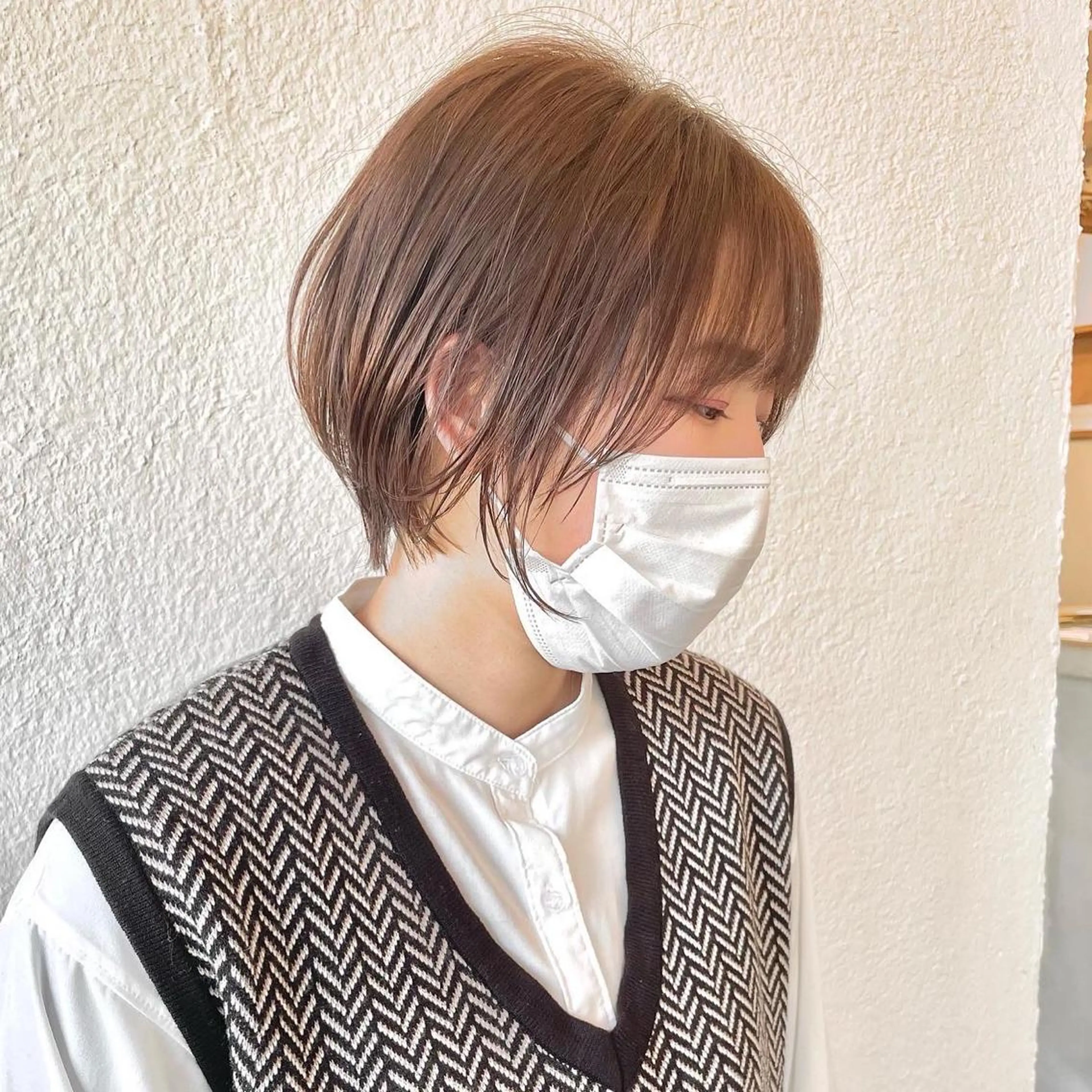 ショート カラー くびれヘア ショートヘア カット ヘアカラー トリートメント エターナル所属・髪質改善特化 谷口祐綺のヘアスタイル