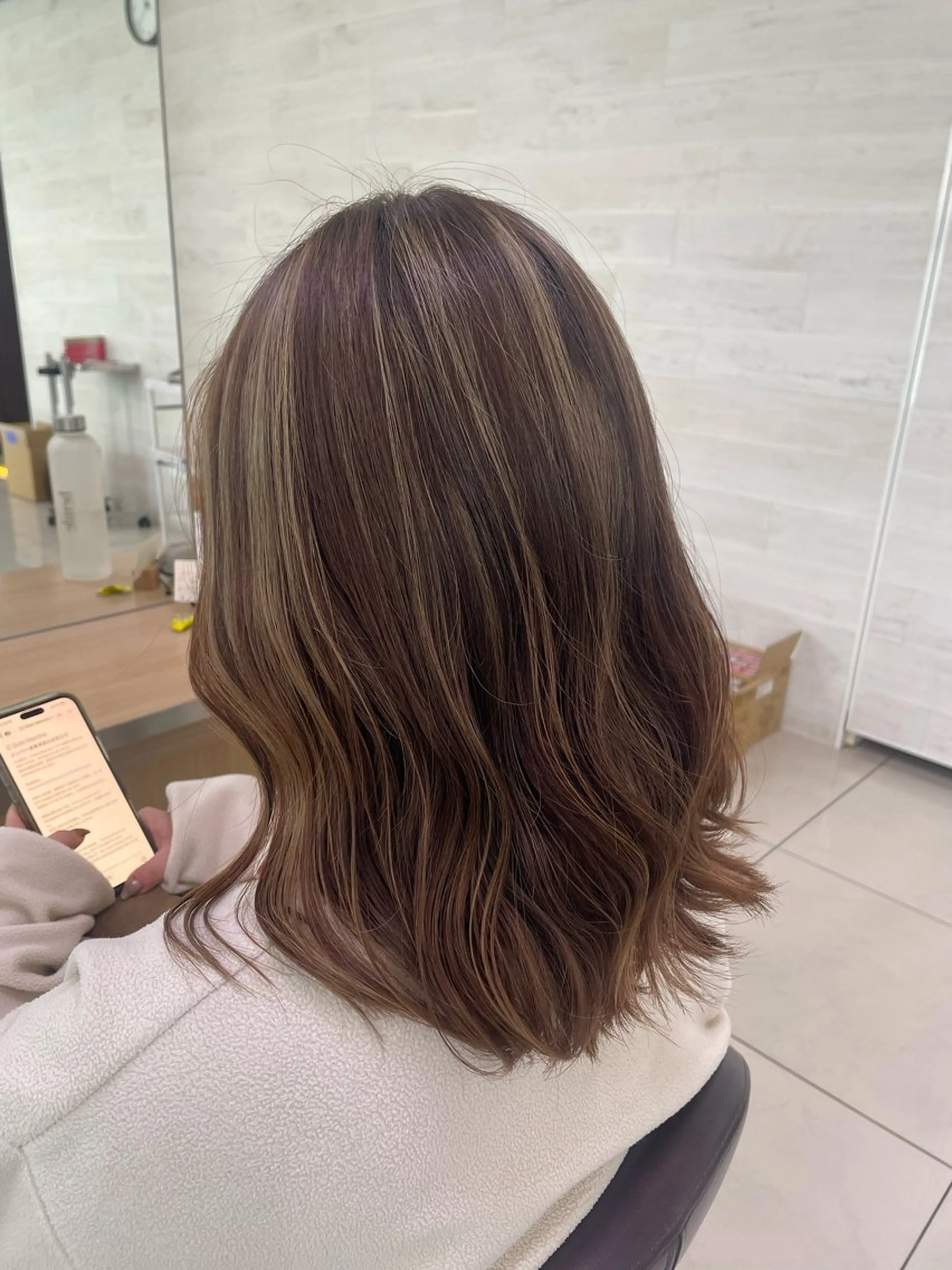 セミロング カラー ICHINA🦋寒色 /青髪/艶髪/大船のヘアスタイル