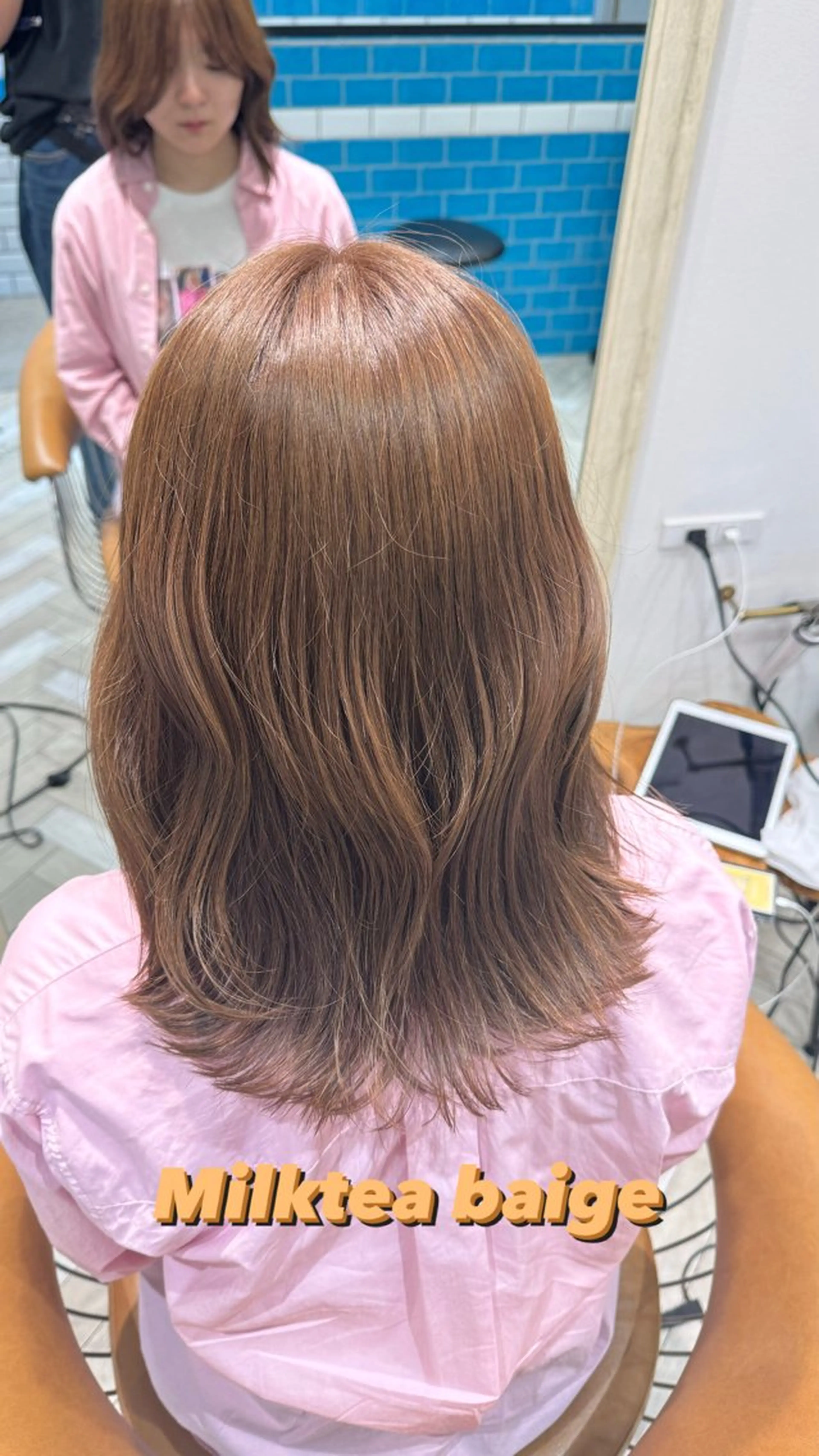 カラー ブリーチ ブリーチなしカラー 絶対垢抜けレイヤー/ 透明感カラーリョウヤのヘアスタイル