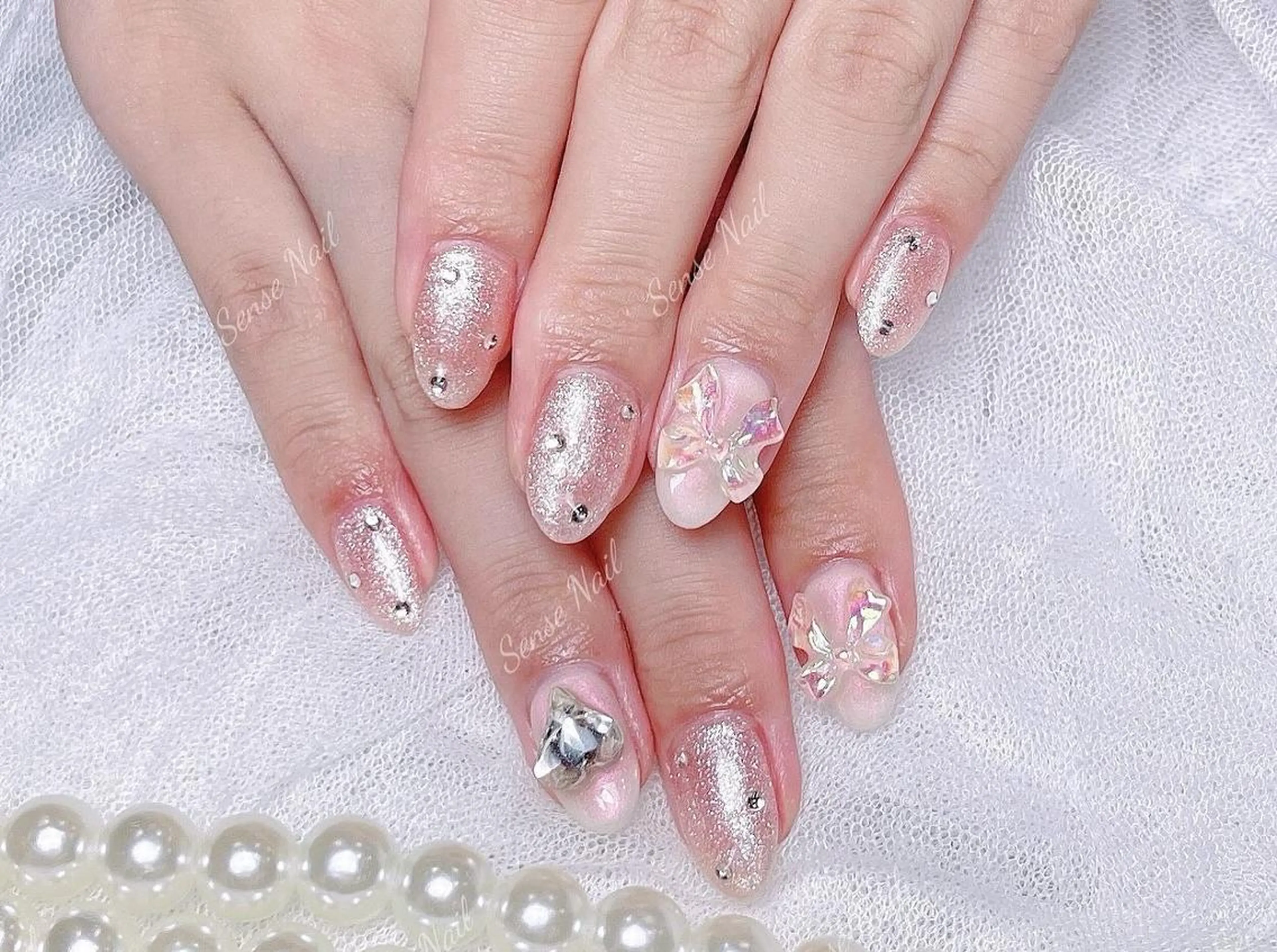 ネイル ハンドネイル ハンドケア Queening 🦋のネイルデザイン