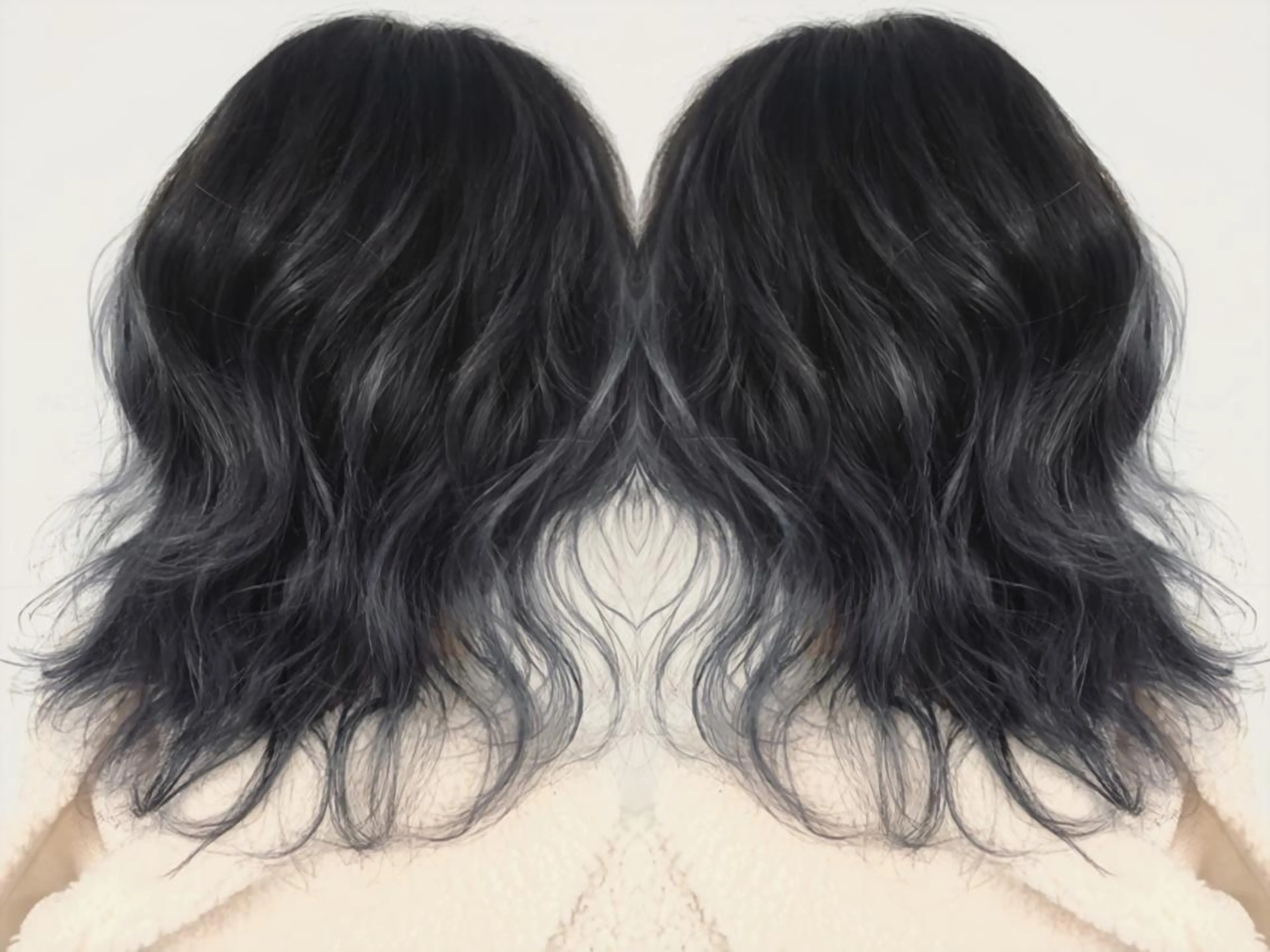 ミディアム カラー バレイヤージュ ハイライトカラー ハイトーンカラー ハイライト レイヤーカット 𝐍𝐄𝐎 𝐉𝐔𝐑𝐈のネイルデザイン