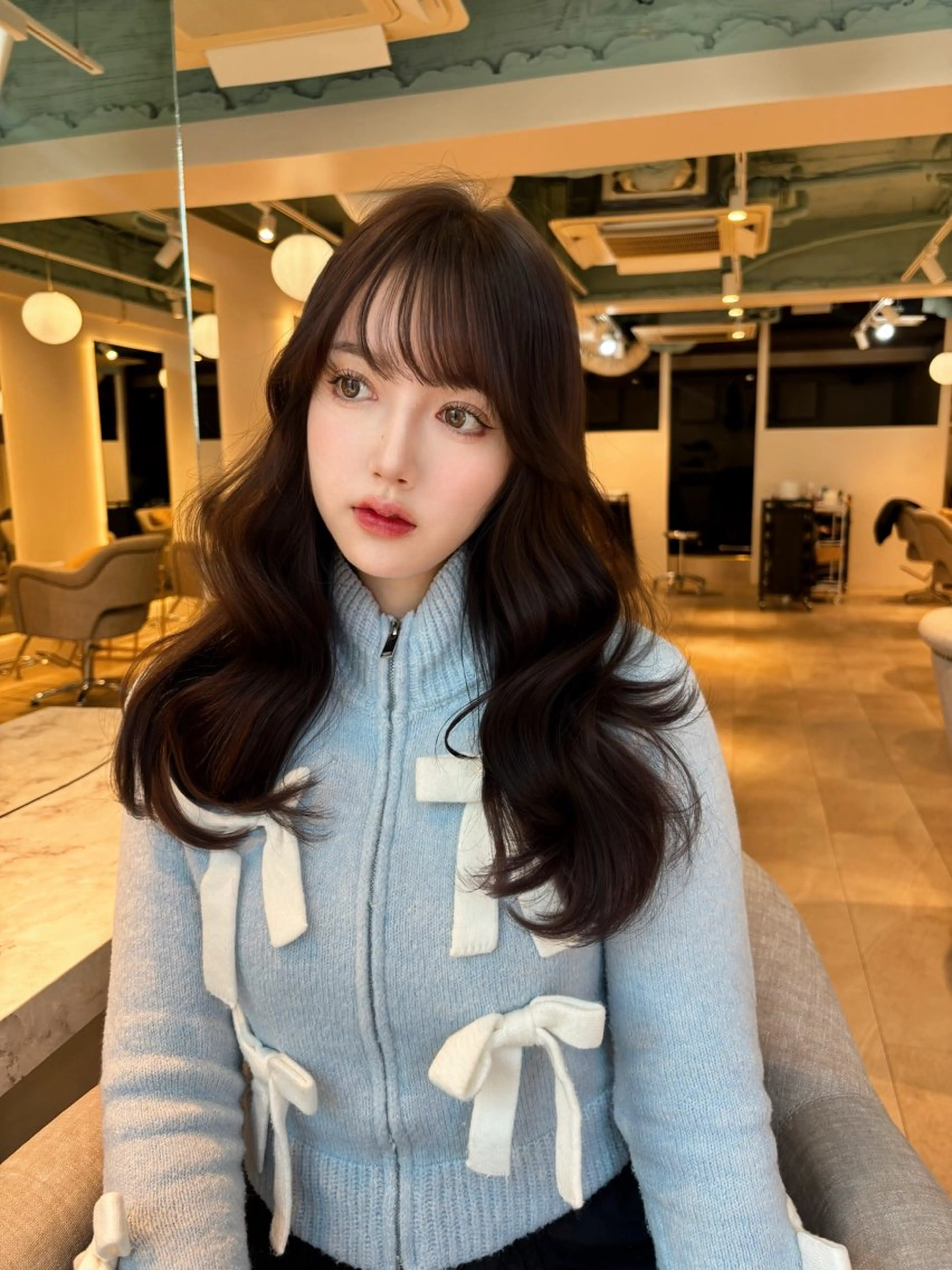 ロング レイヤーカット/ 透明感カラー🤍楓のヘアスタイル