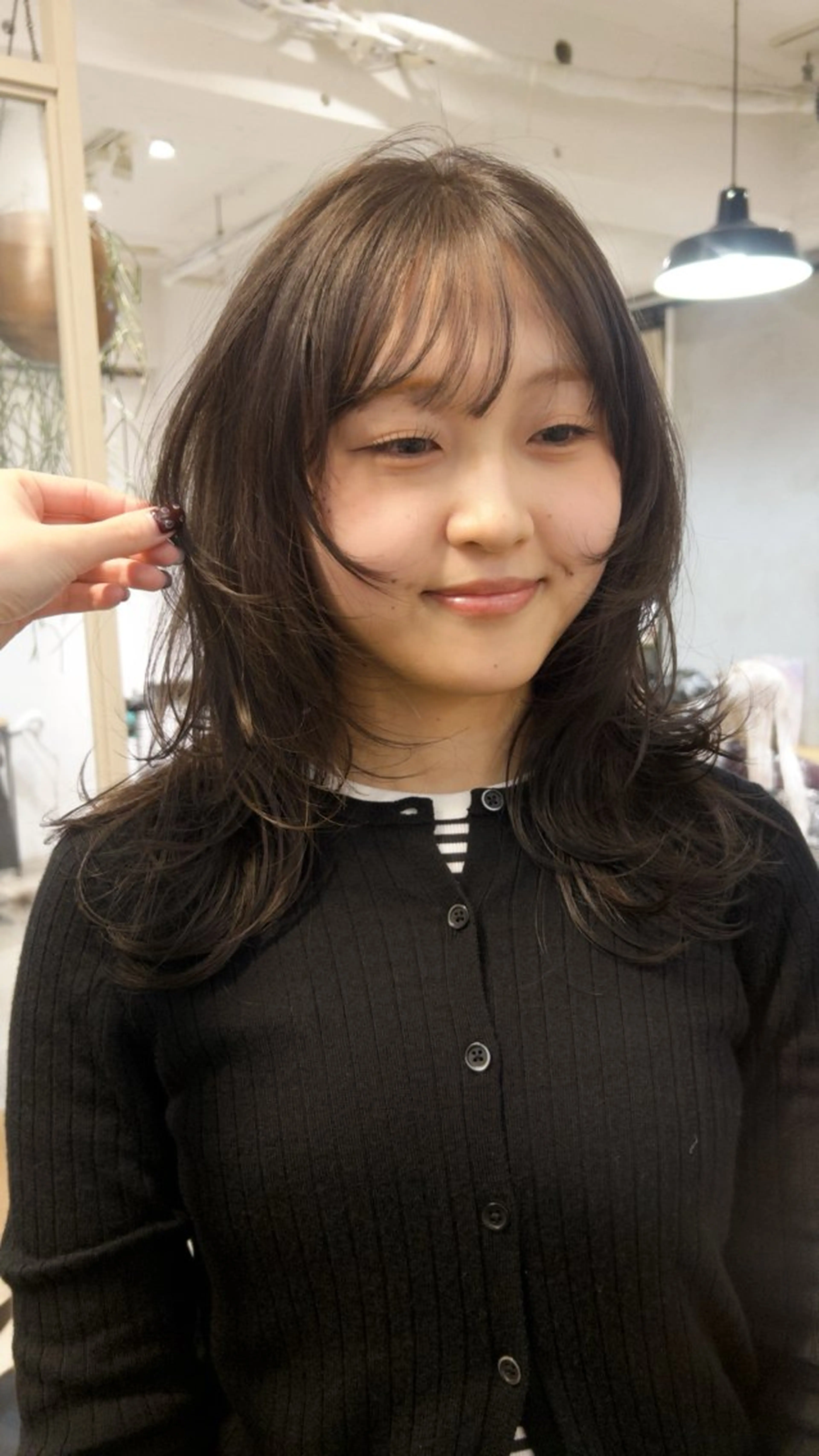 セミロング カラー カット ヘアカラー じゅわっと暖色カラー 🍊Moemiのヘアスタイル