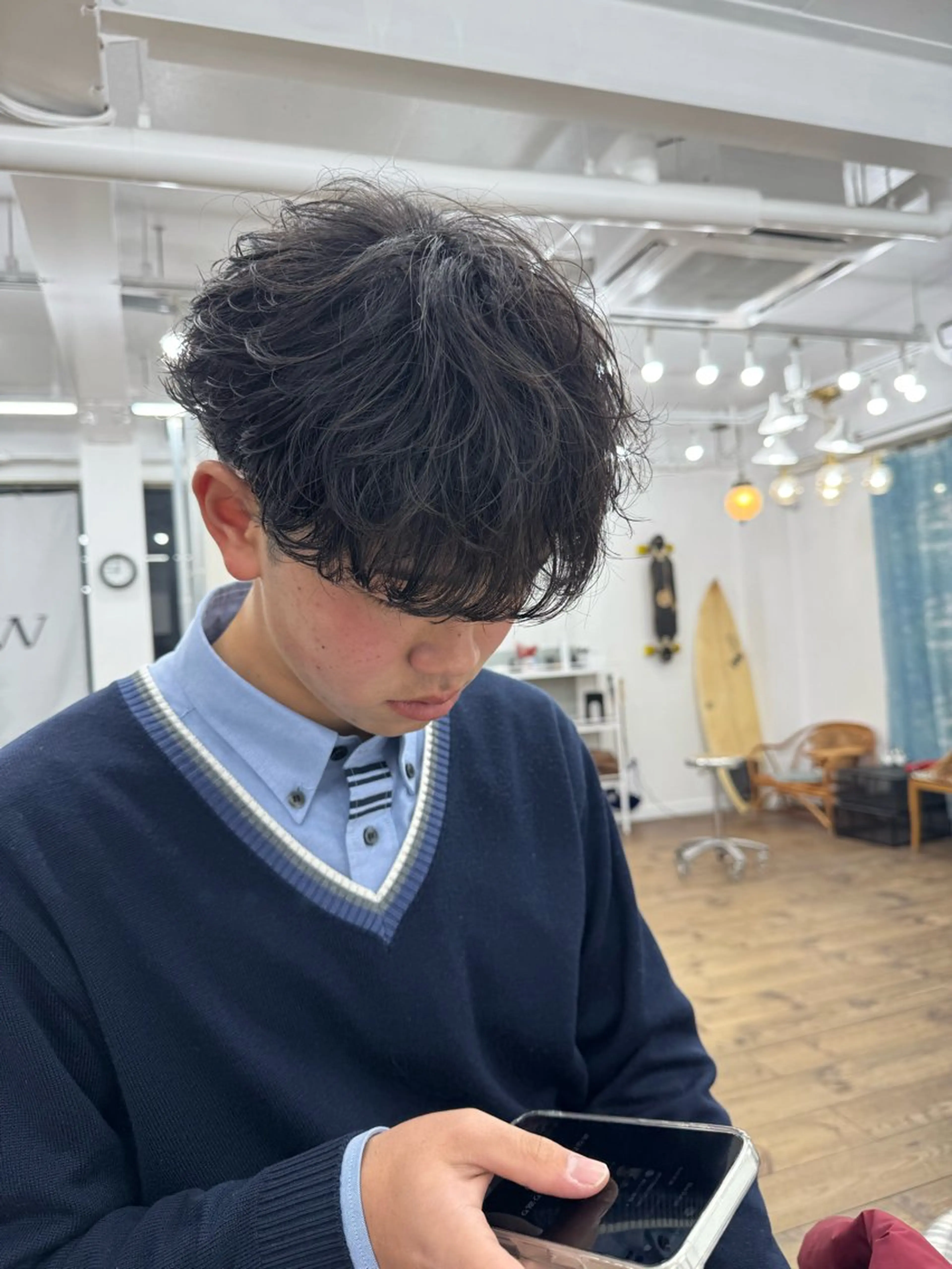 ショート パーマ メンズ フェザーパーマ メンズパーマ メンズ特化サロン ユウヘイのヘアスタイル