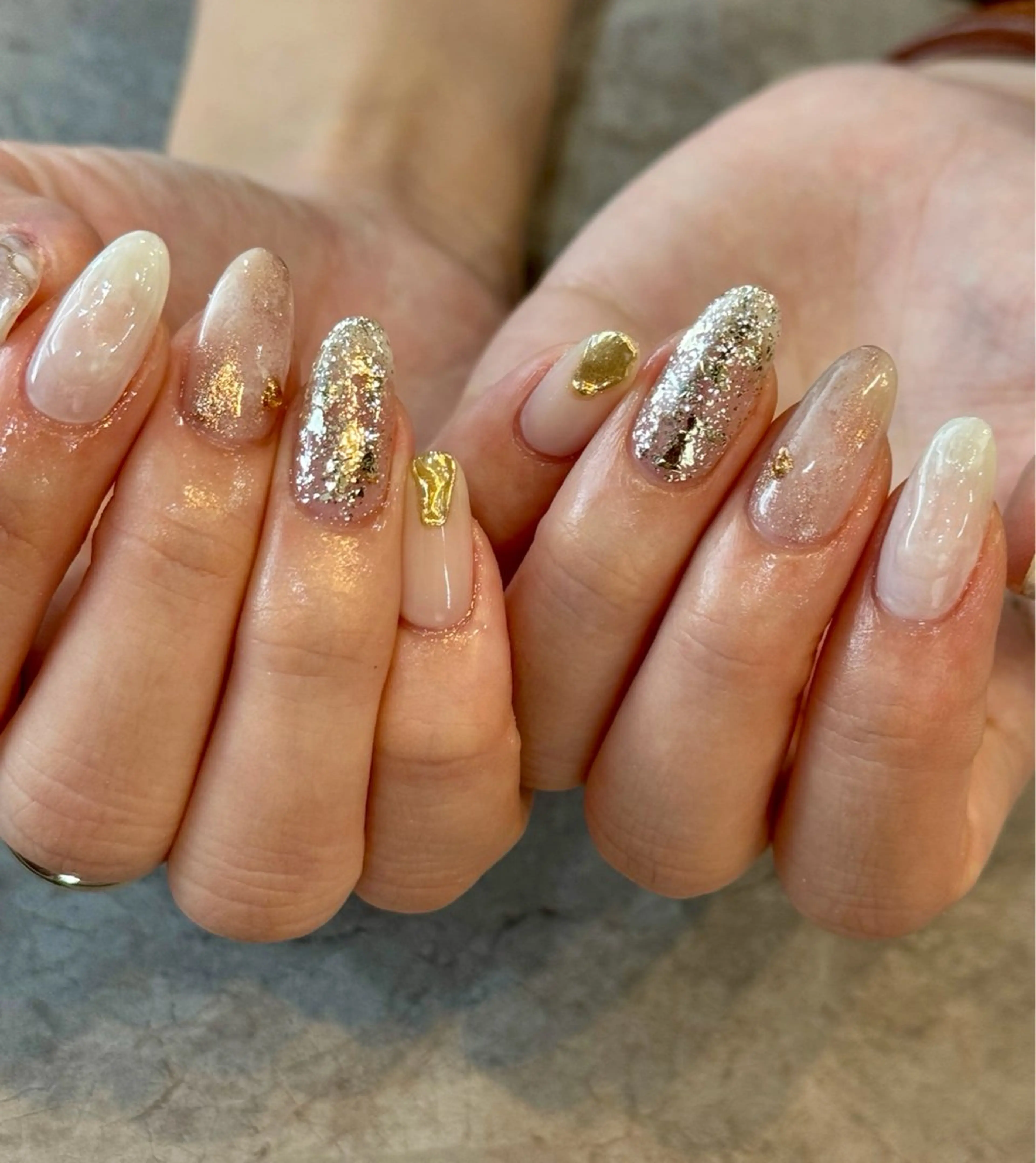 ネイル アートネイル ニュアンスネイル ハンドネイル Blé nailのネイルデザイン