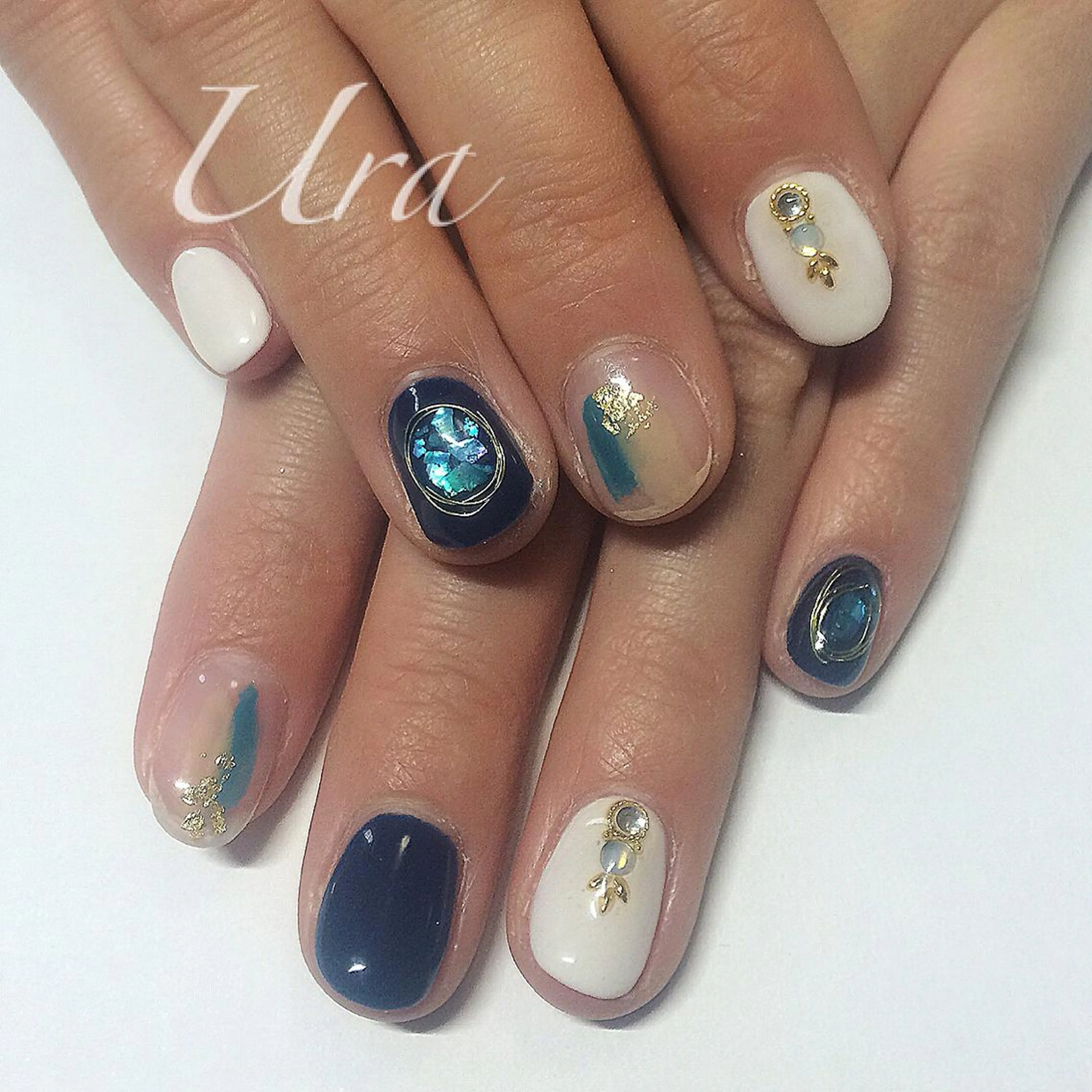 ネイル ネイビー UrakoNail 《nail》のネイルデザイン