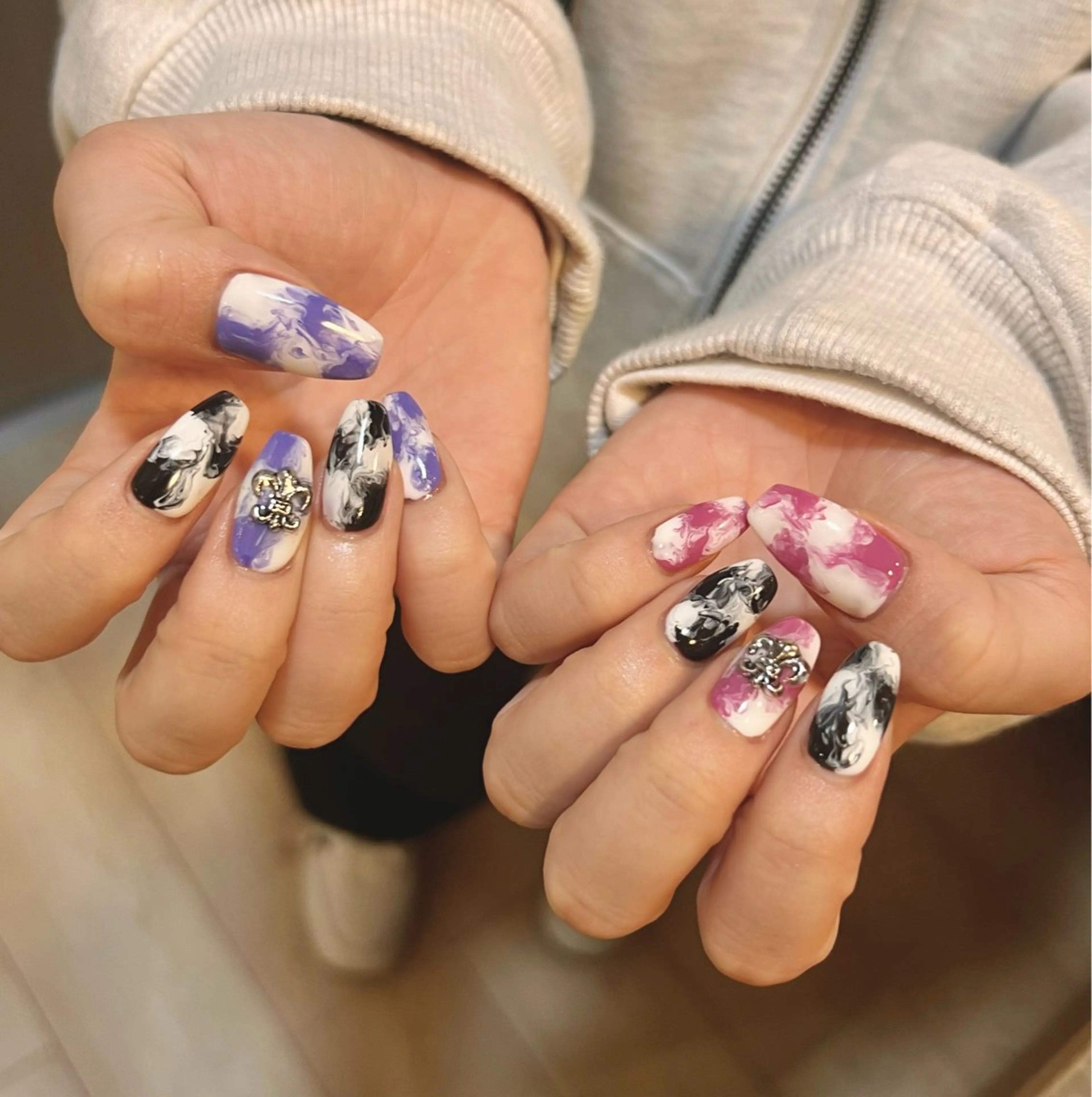 ネイル 持ち込み いちじゅう あおいのネイルデザイン