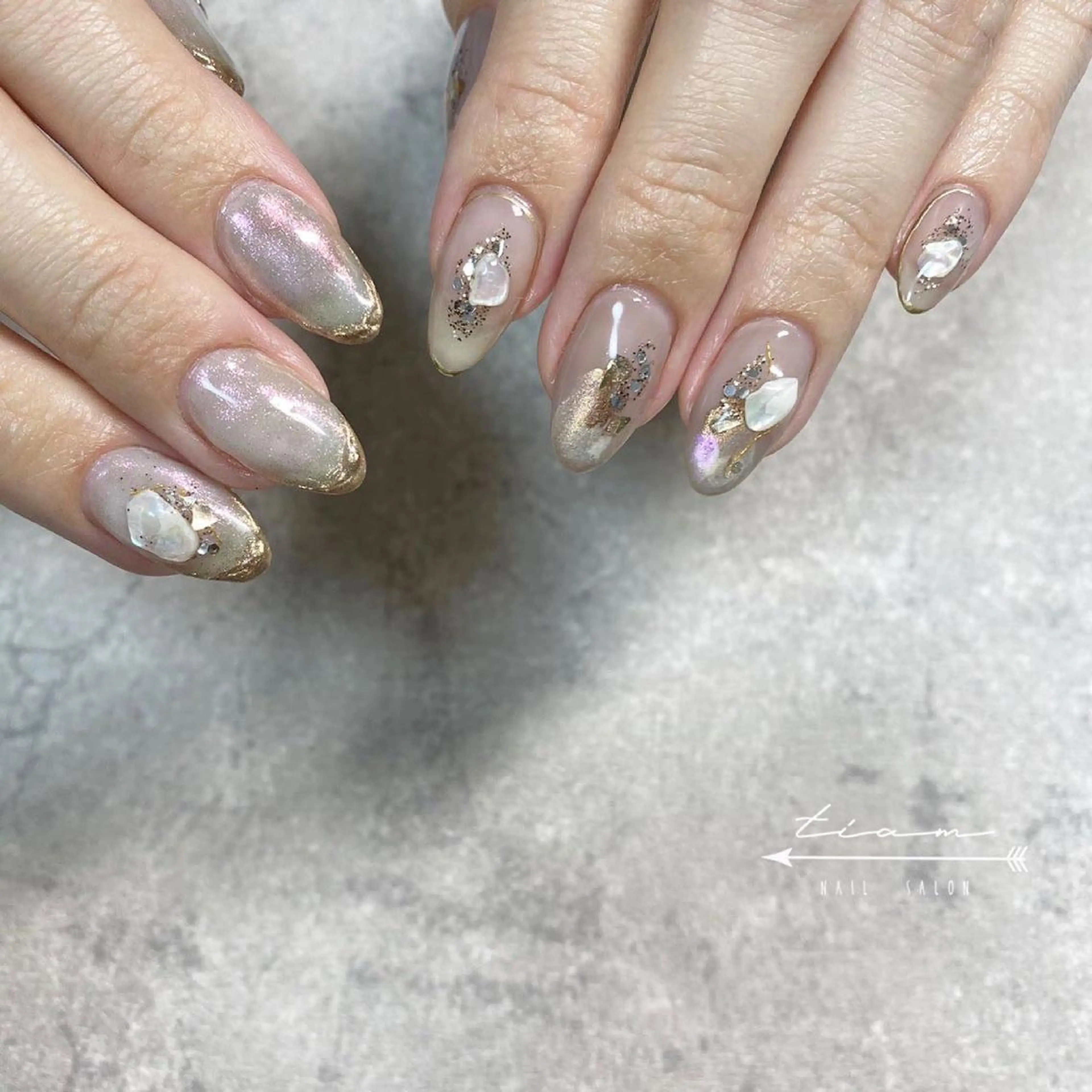 ネイル 𝑡𝑖𝑎𝑚𓂃 きむらゆきののネイルデザイン