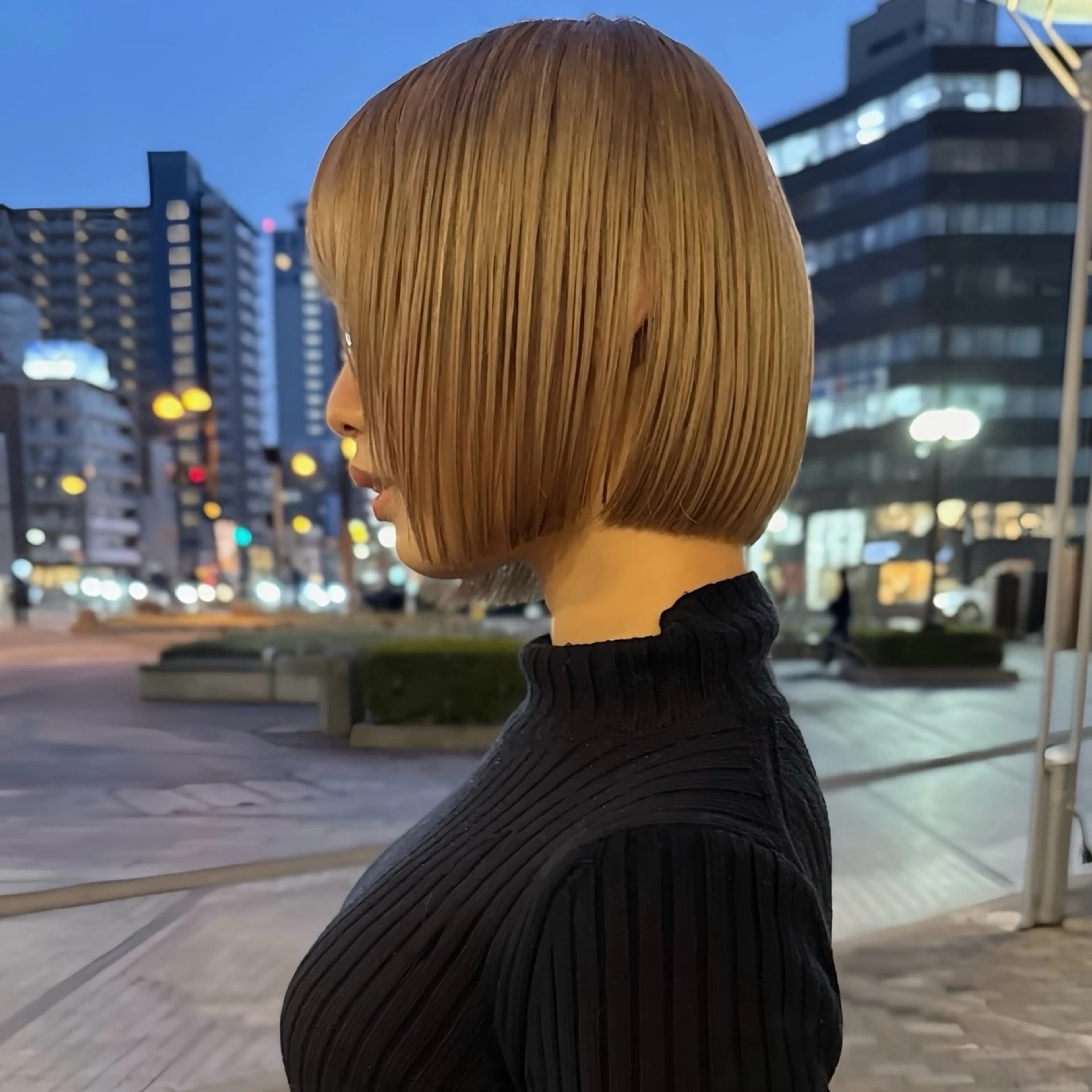 ショート カット ヘアカラー トリートメント ボブ/ハイトーン/ 岡山駅/別曽遥也のヘアスタイル