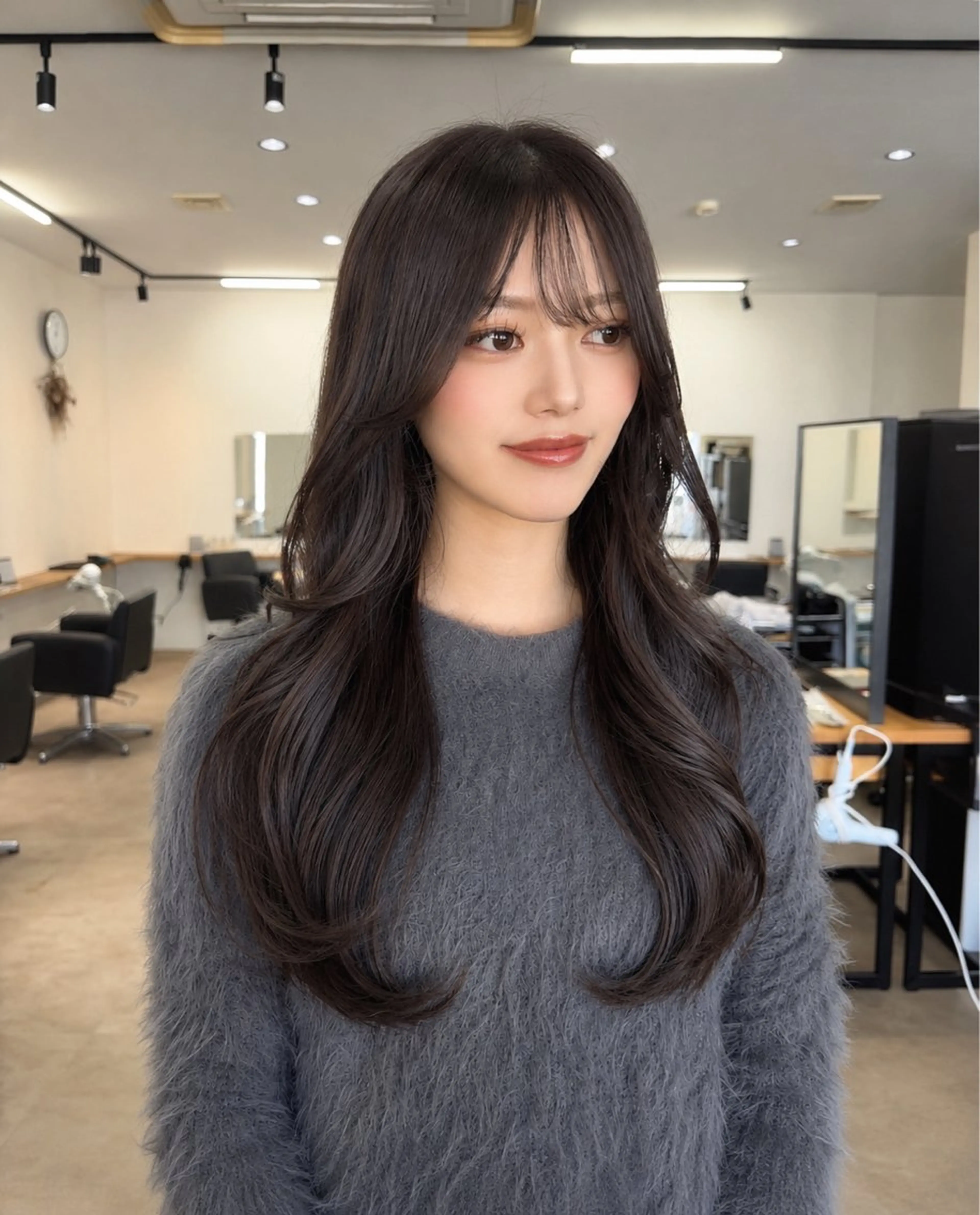 セミロング カット ヘアカラー トリートメント レイヤー×髪質改善 hinanoのヘアスタイル