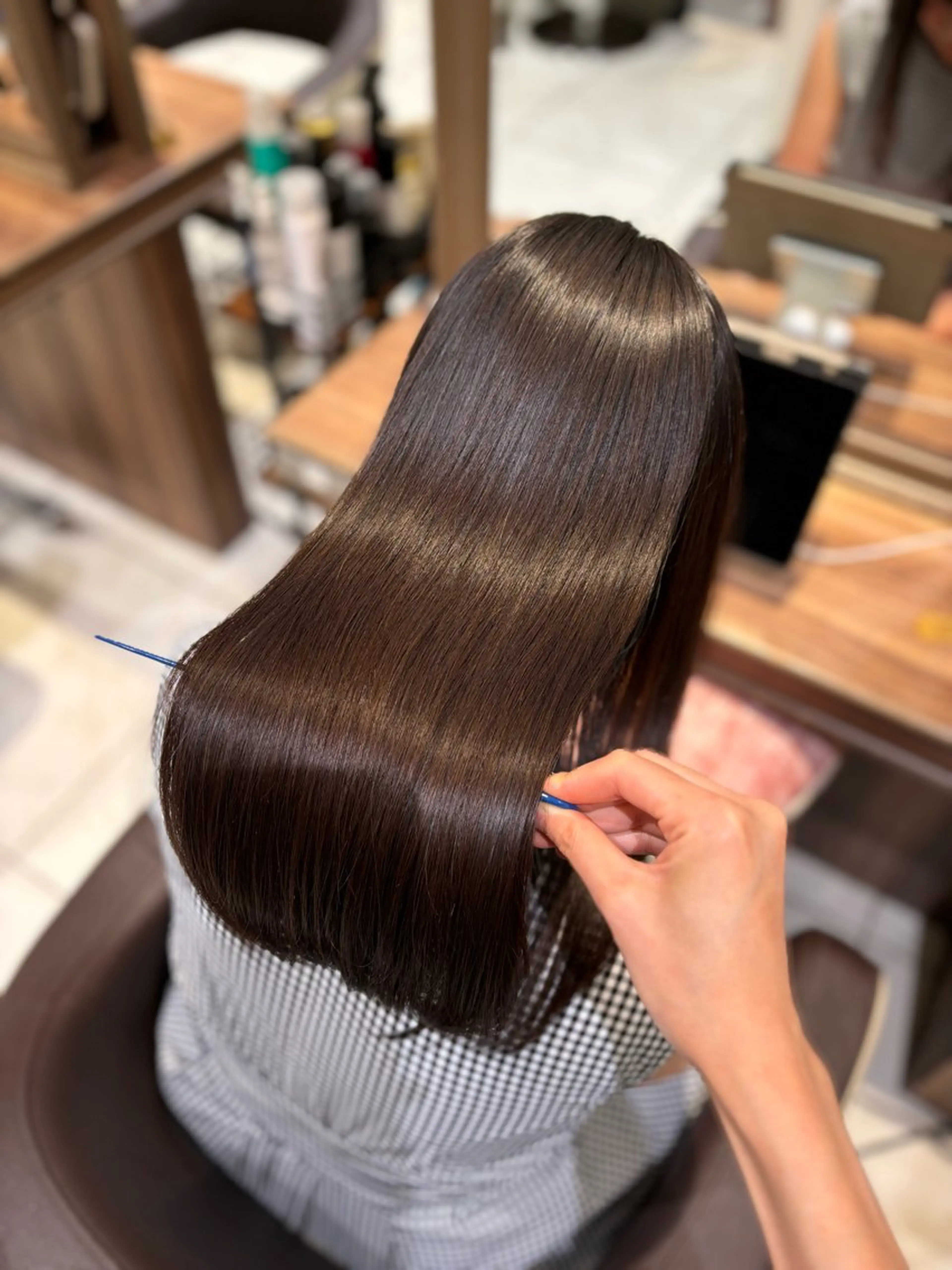 ロング パーマ 髪質改善 縮毛矯正 ゆるふわパーマ🌸/ ハイトーン/あゆみのヘアスタイル