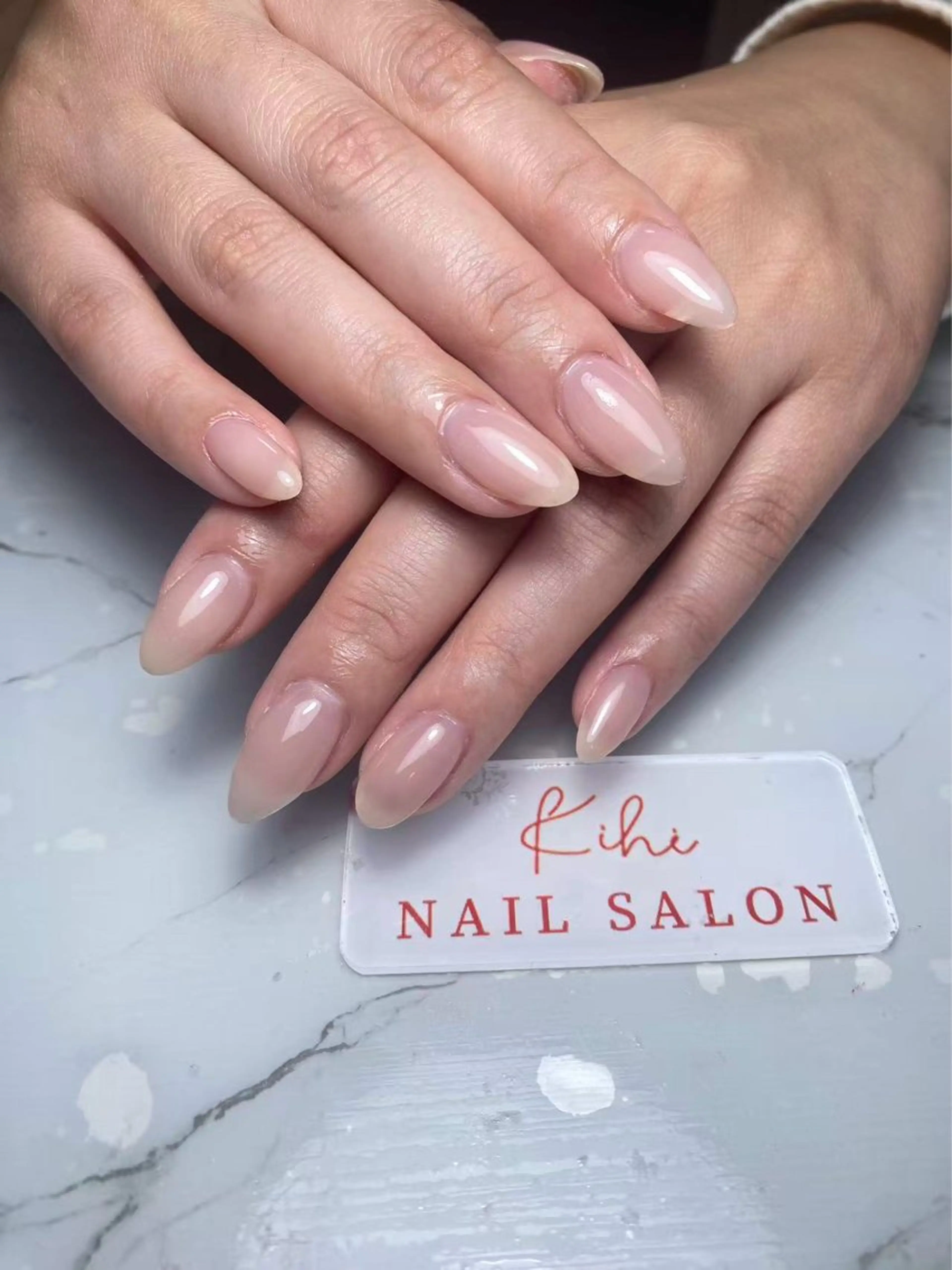 ネイル ハンドネイル ユリ🎀長さだし/ パラジェル/持ち込みのネイルデザイン