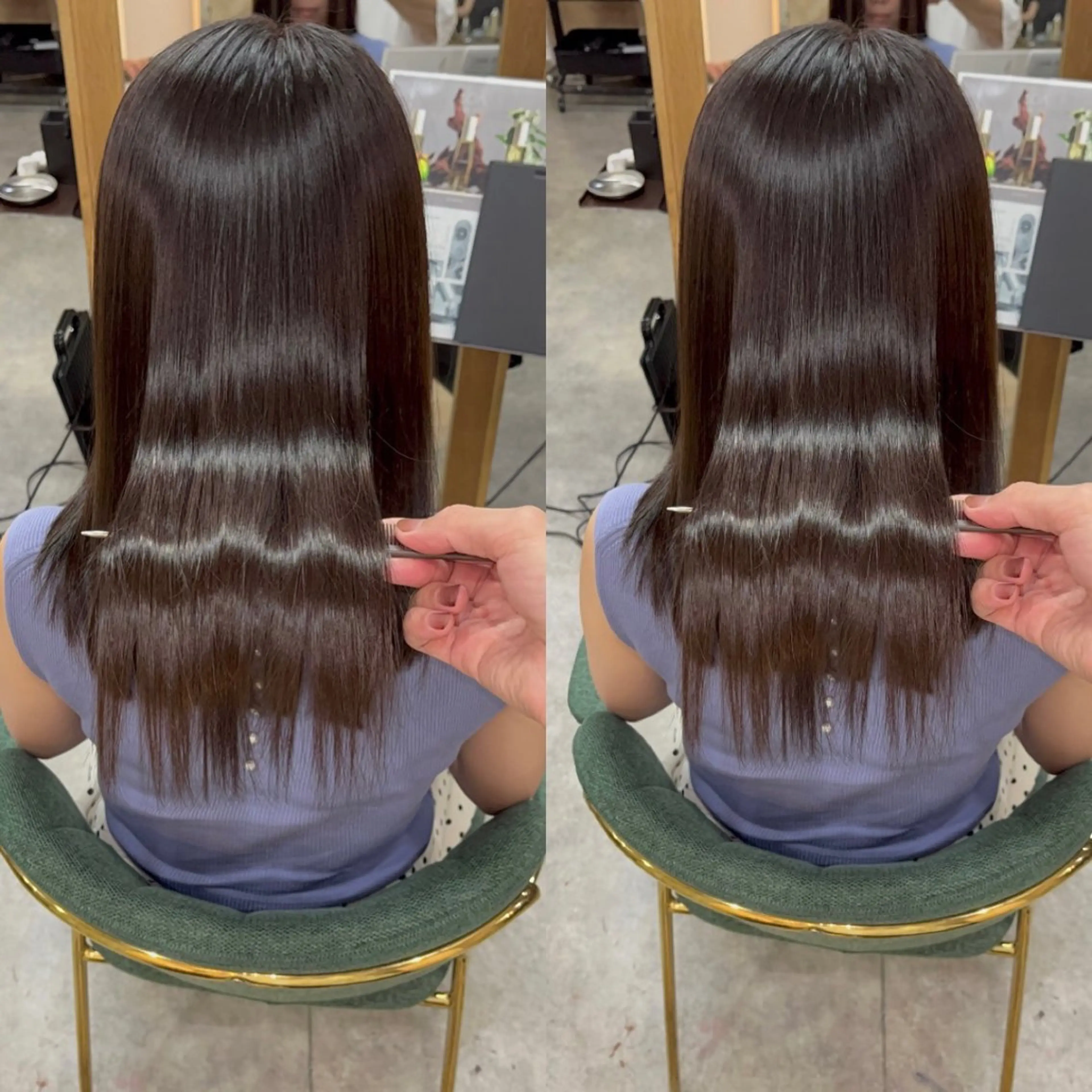 ミディアム カラー 韓国ヘア/ 髪質改善特化谷名勇輝のヘアスタイル