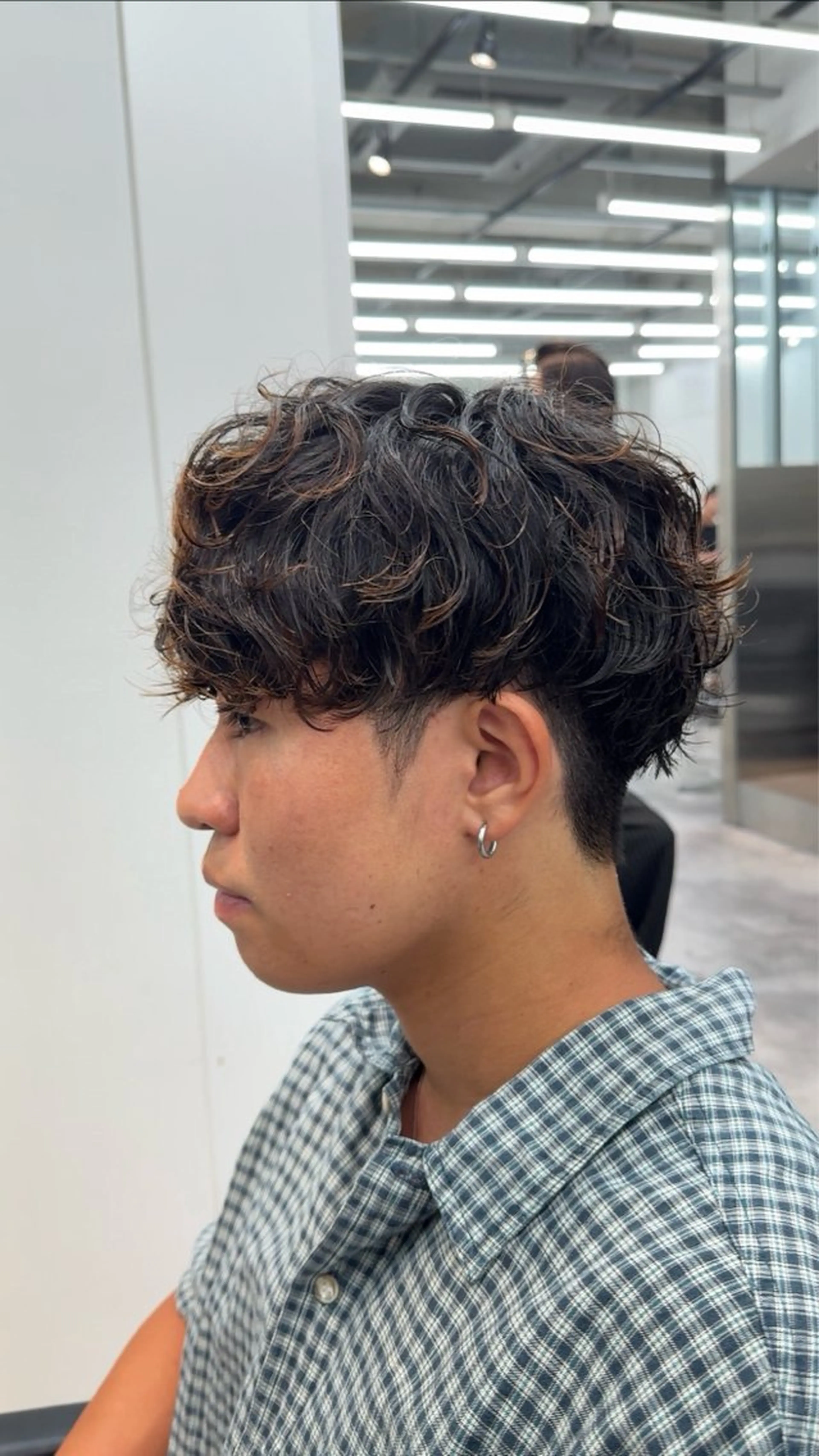 パーマ マッシュパーマ fifth岡村優作のヘアスタイル