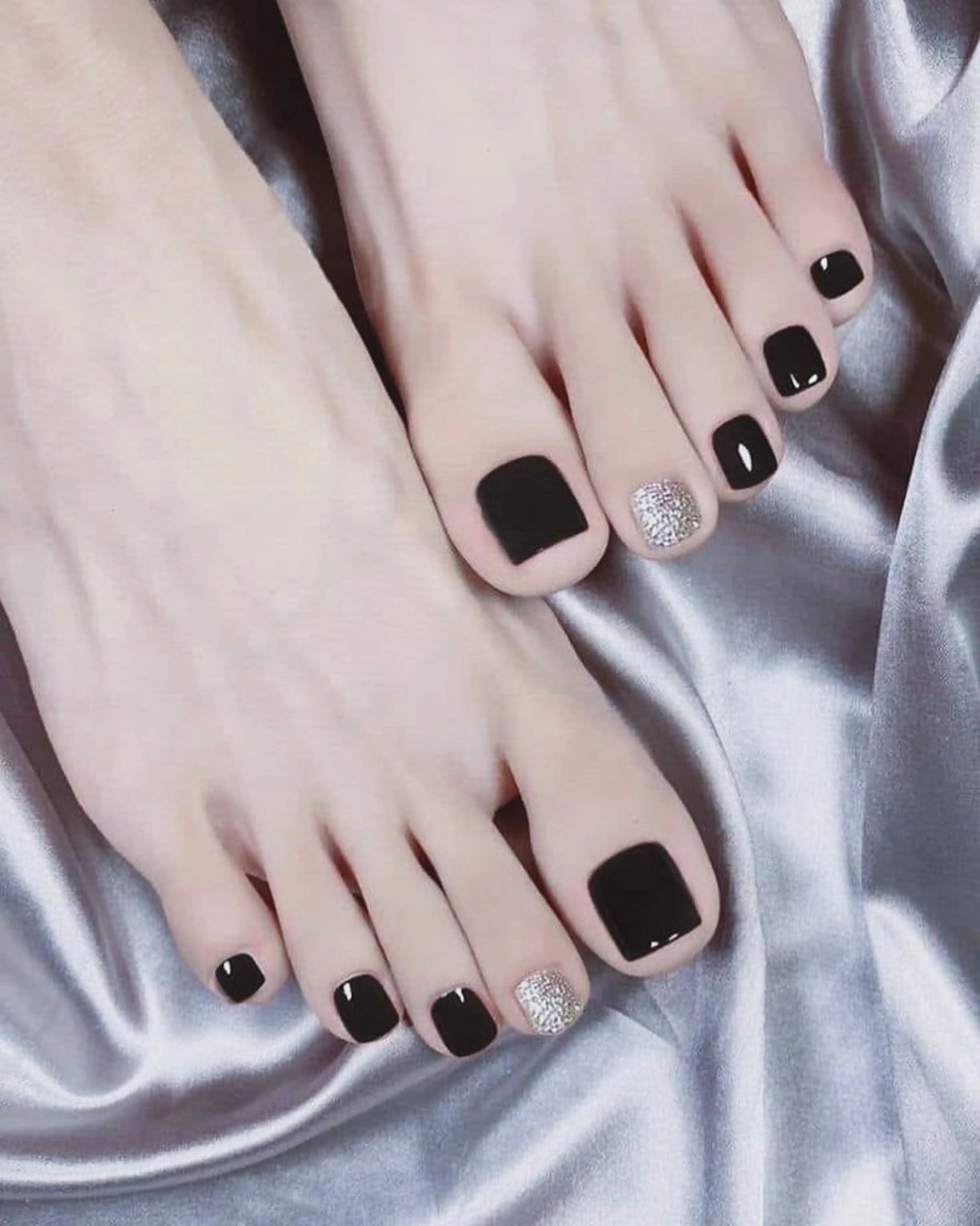 【フット】ワンカラーor ラメの写真