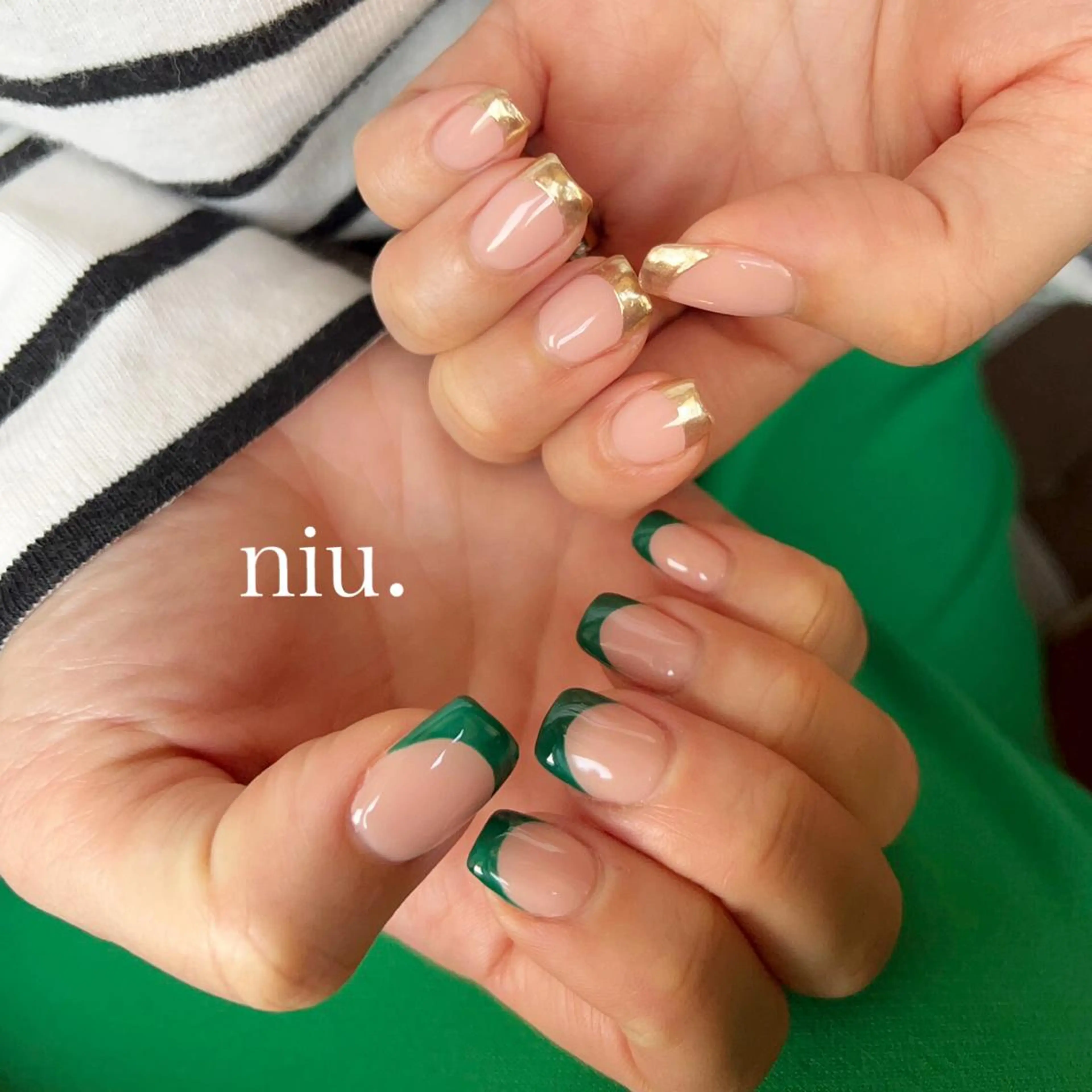 ミディアム ハンドネイル nail salon niuのネイルデザイン