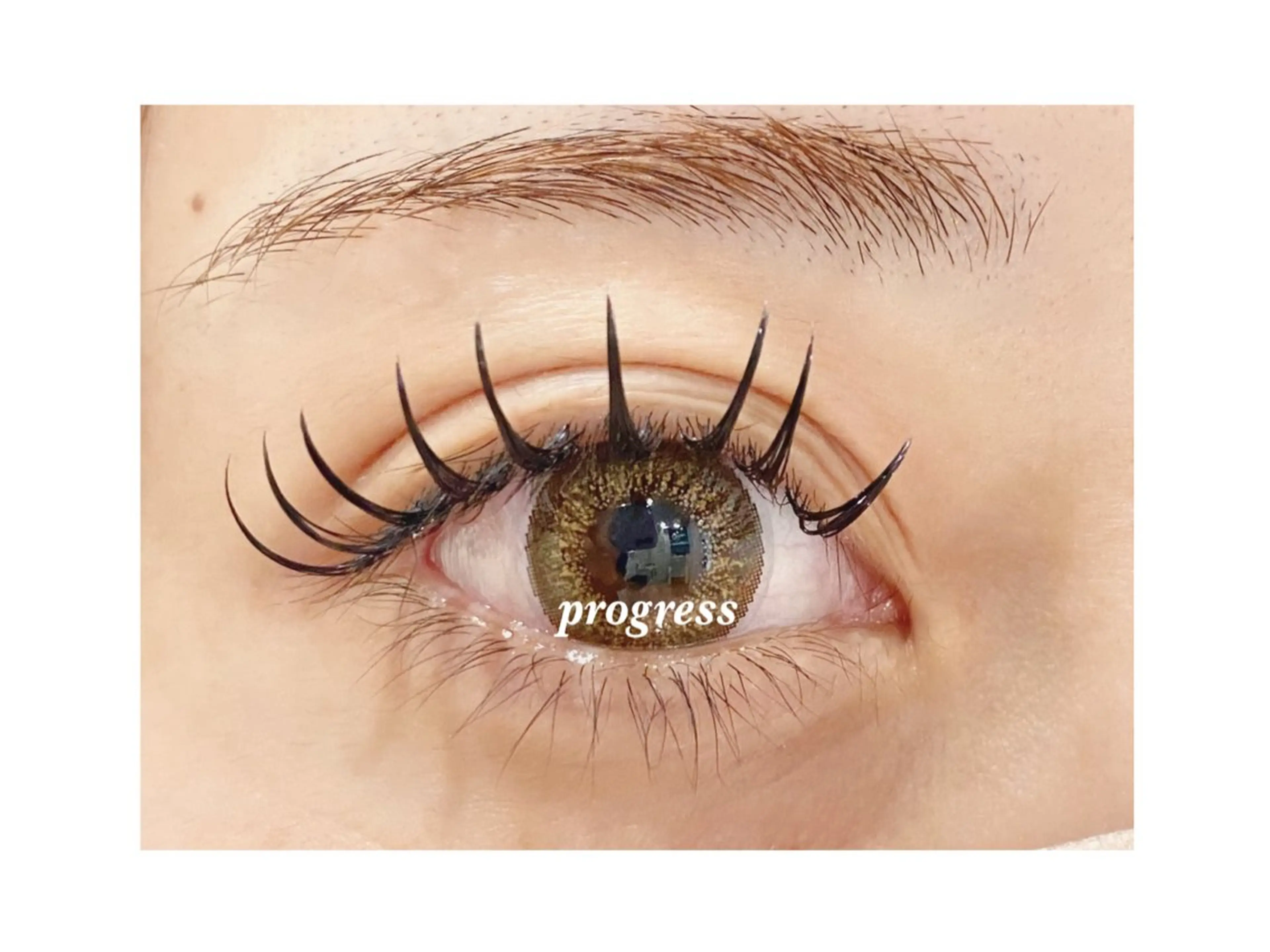 マツエク・マツパ 束感まつ毛 フラットラッシュ マツエク progress つくばのマツエク・マツパデザイン