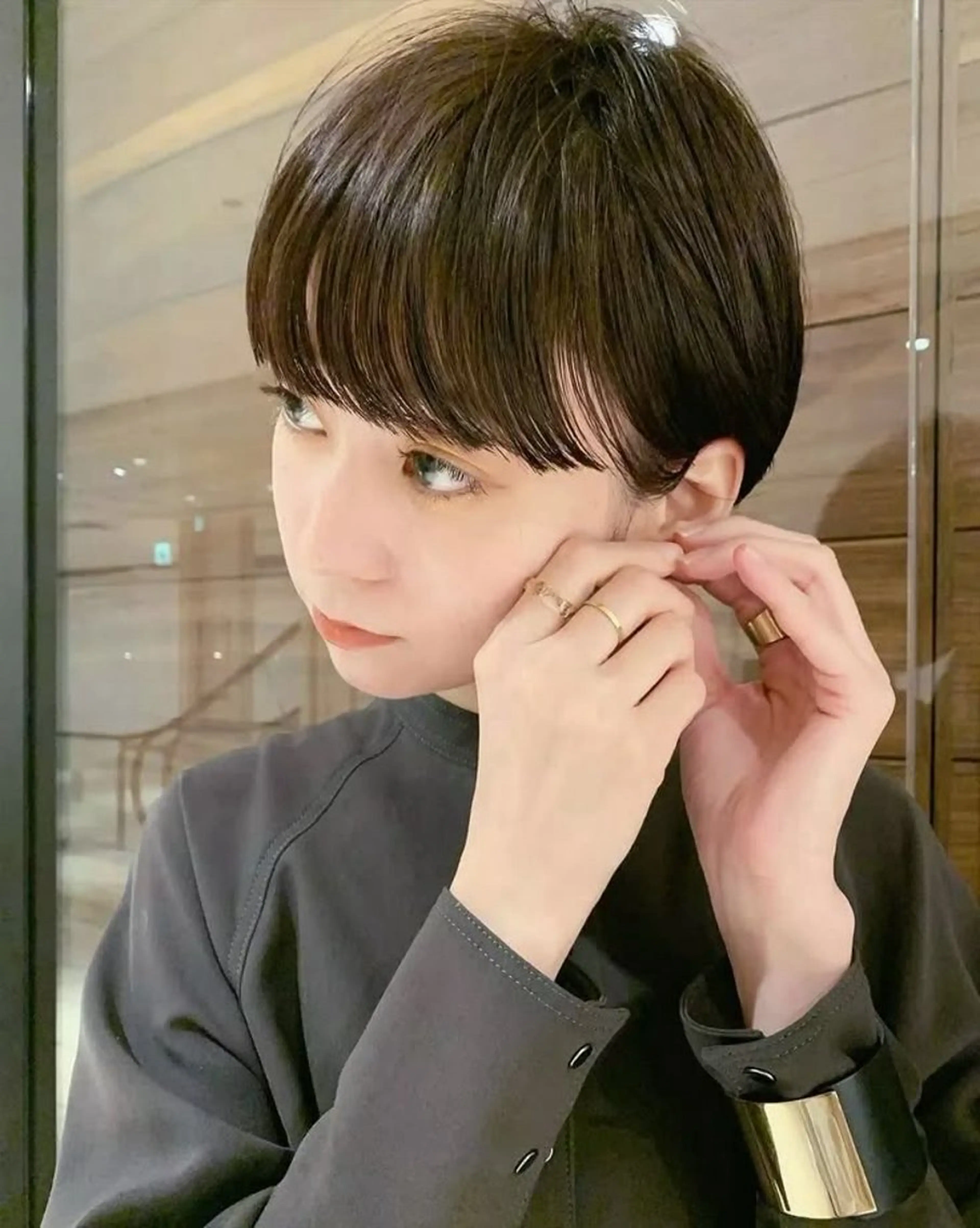 ショート riria/ボブ /透明感カラー🎀のヘアスタイル